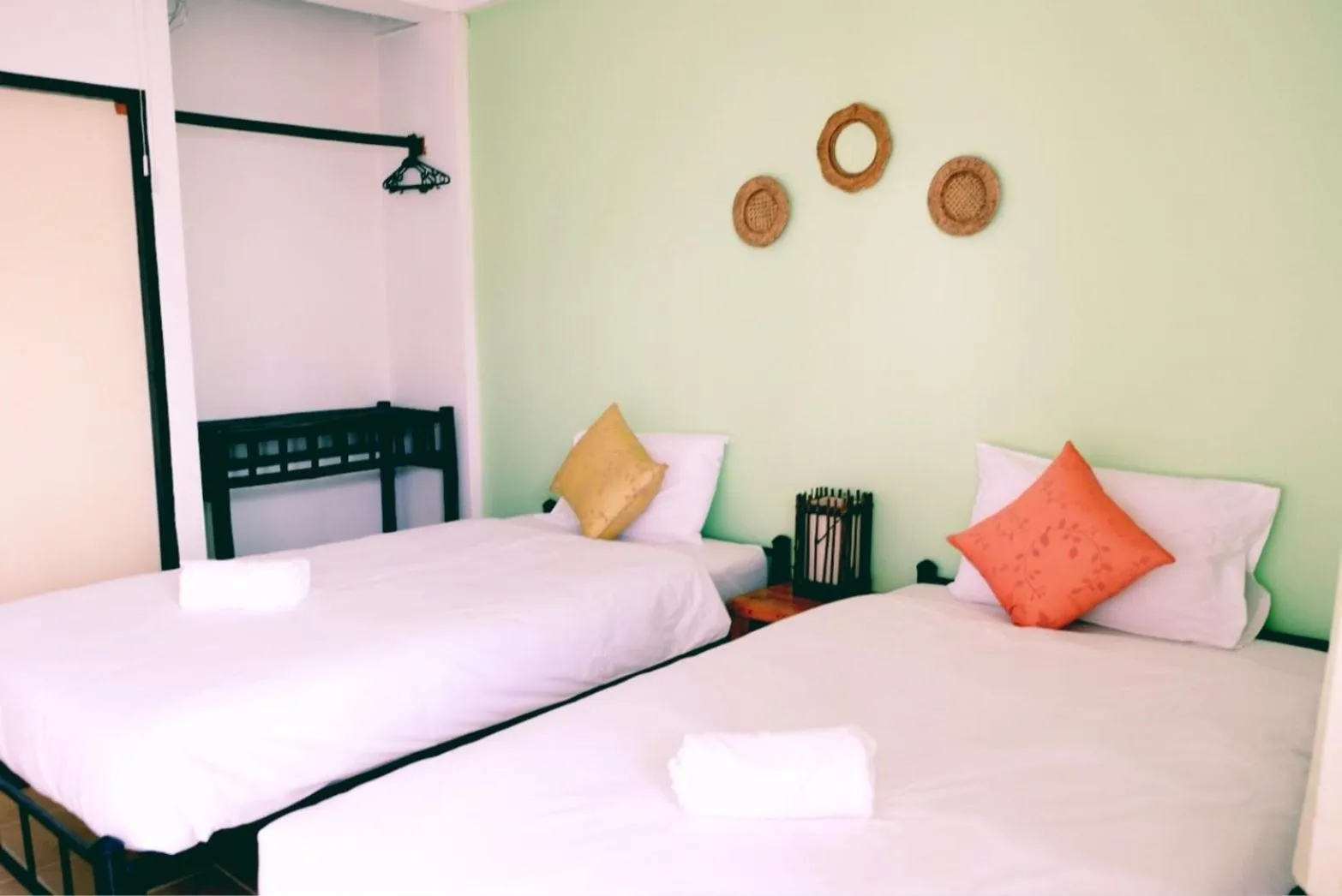 Bed in Yen Aura Boutique Hotel