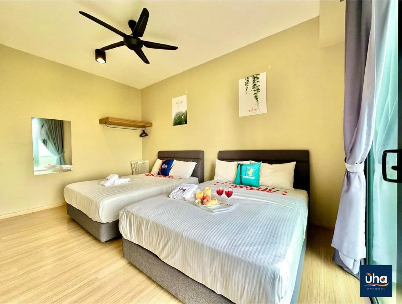 Bed in Cube 8 Teens Taman Mount Austin Apartment by UHA