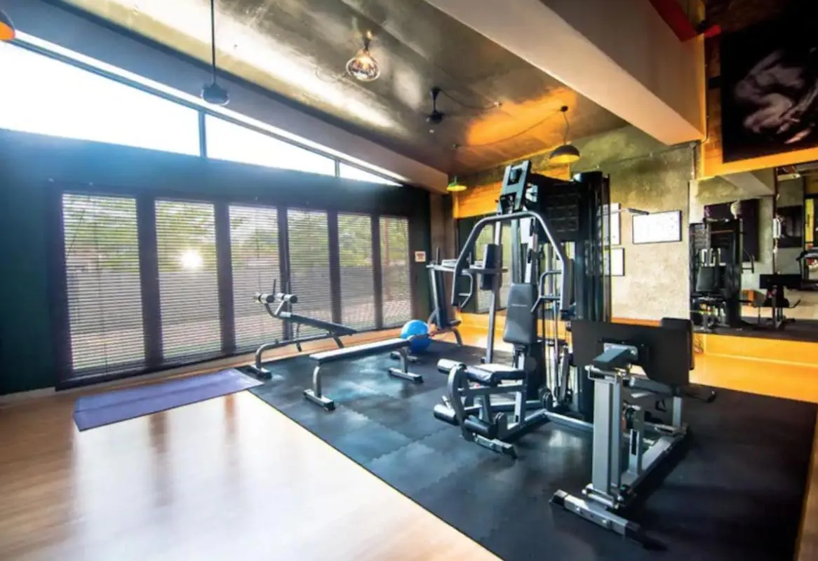 Fitness centre/facilities in Cube 8 Teens Taman Mount Austin Apartment by UHA