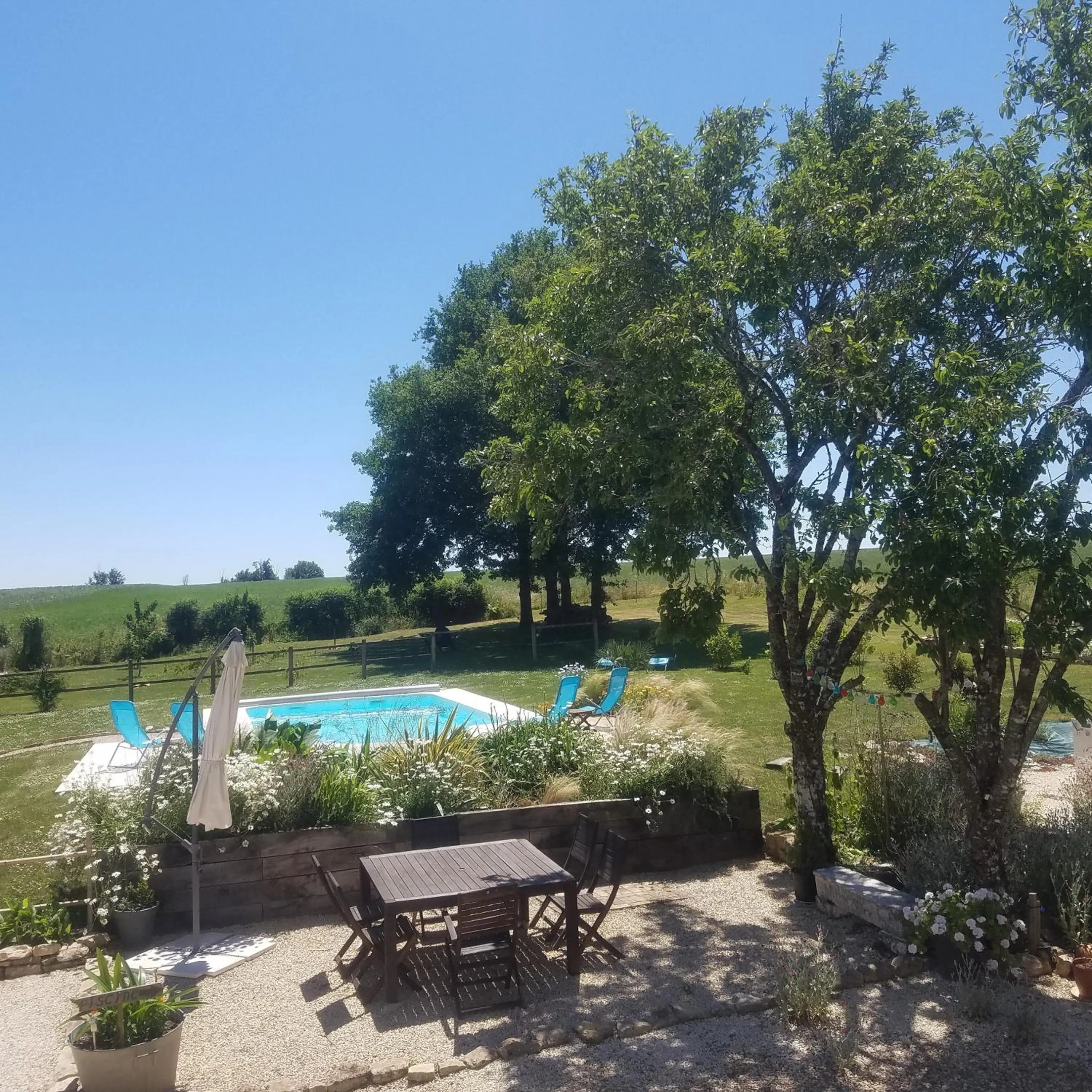 Pool view in La Vieille Gorce Chambres d'Hôtes near Civray