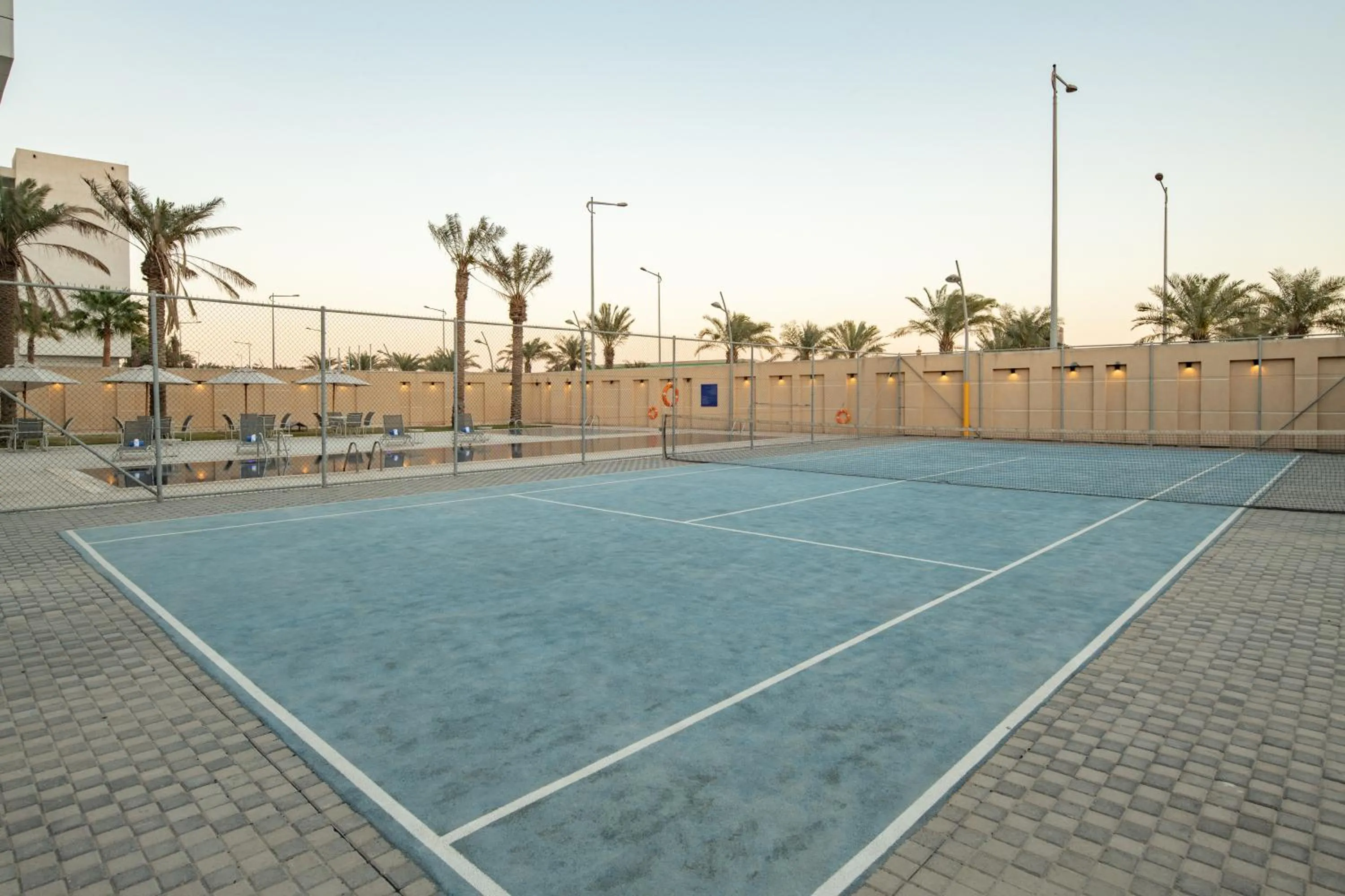 Tennis court in Radisson Hotel & Apartments Dammam Industrial City