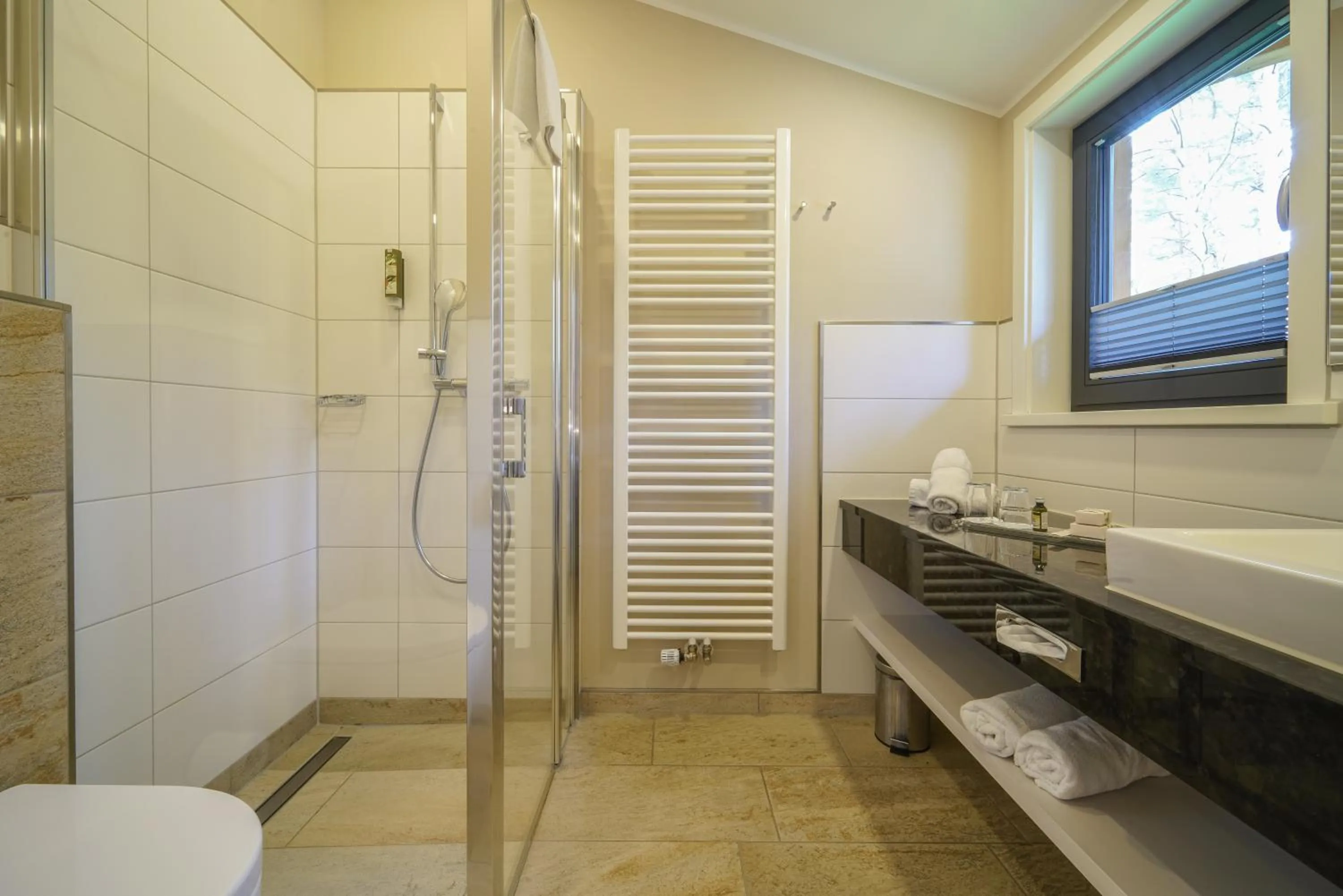 Shower in Hotel Heidegrund