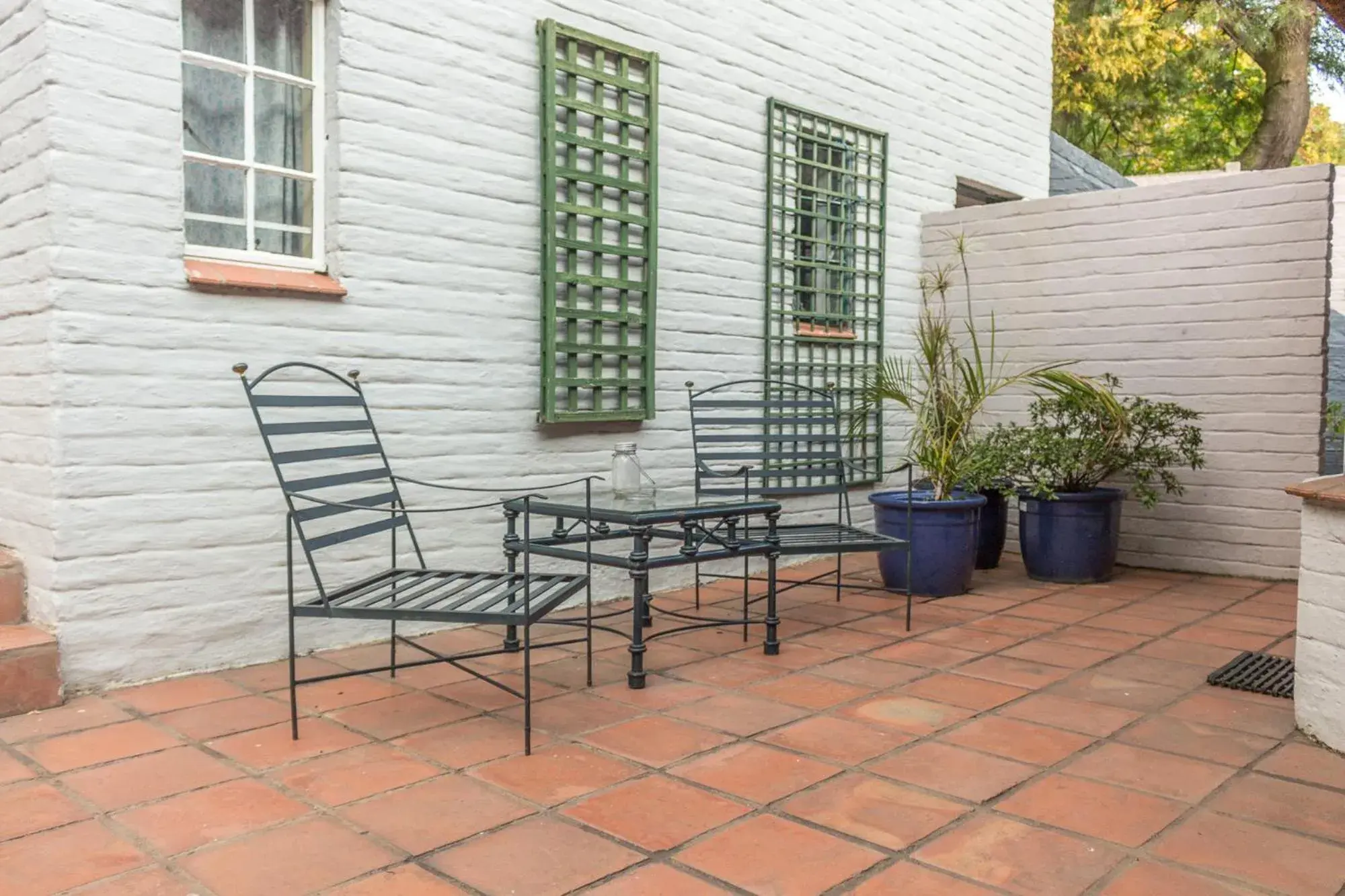 Patio in Thatchfoord Lodge Patio in Thatchfoord Lodge