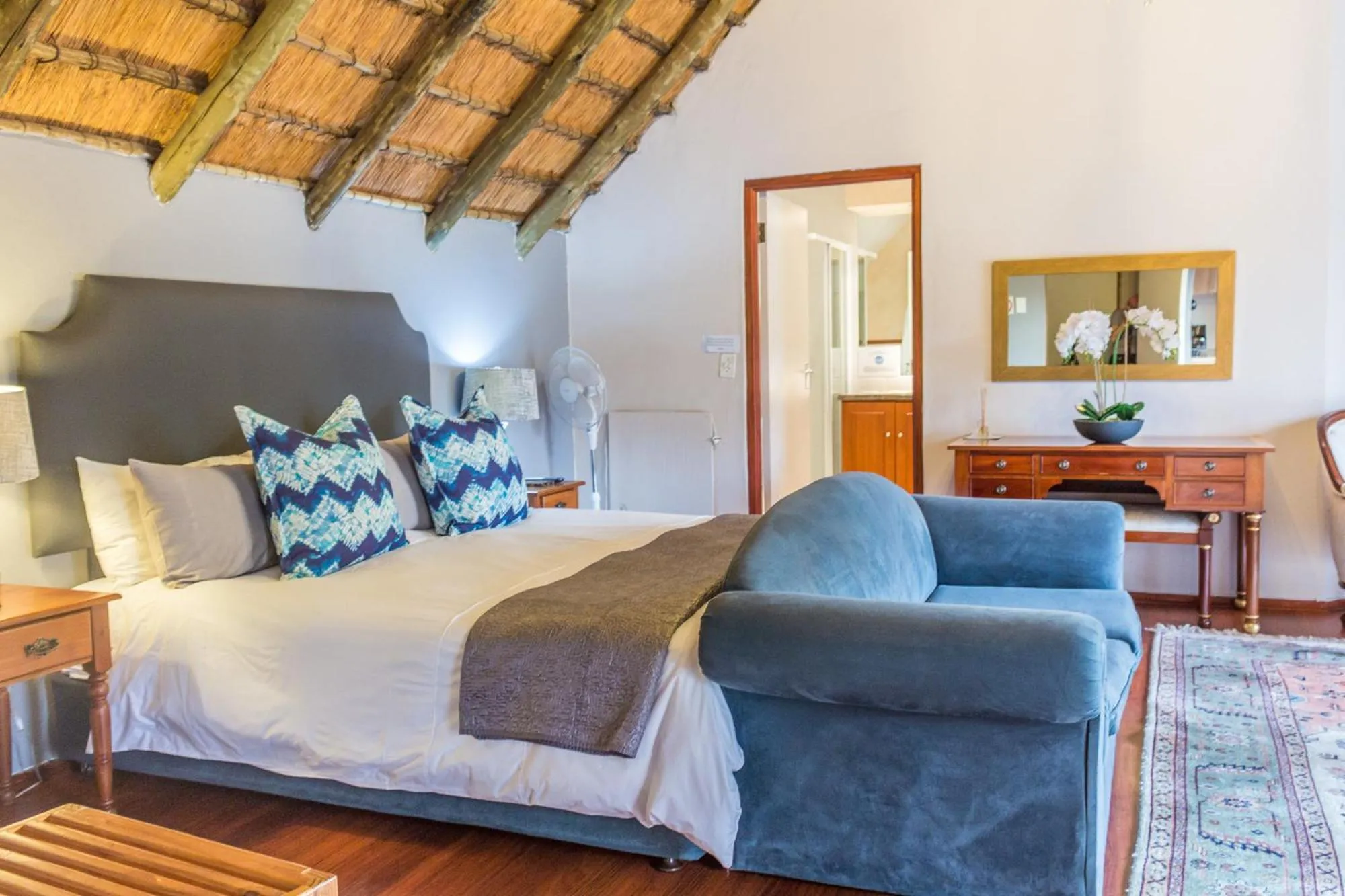 Bed in Thatchfoord Lodge