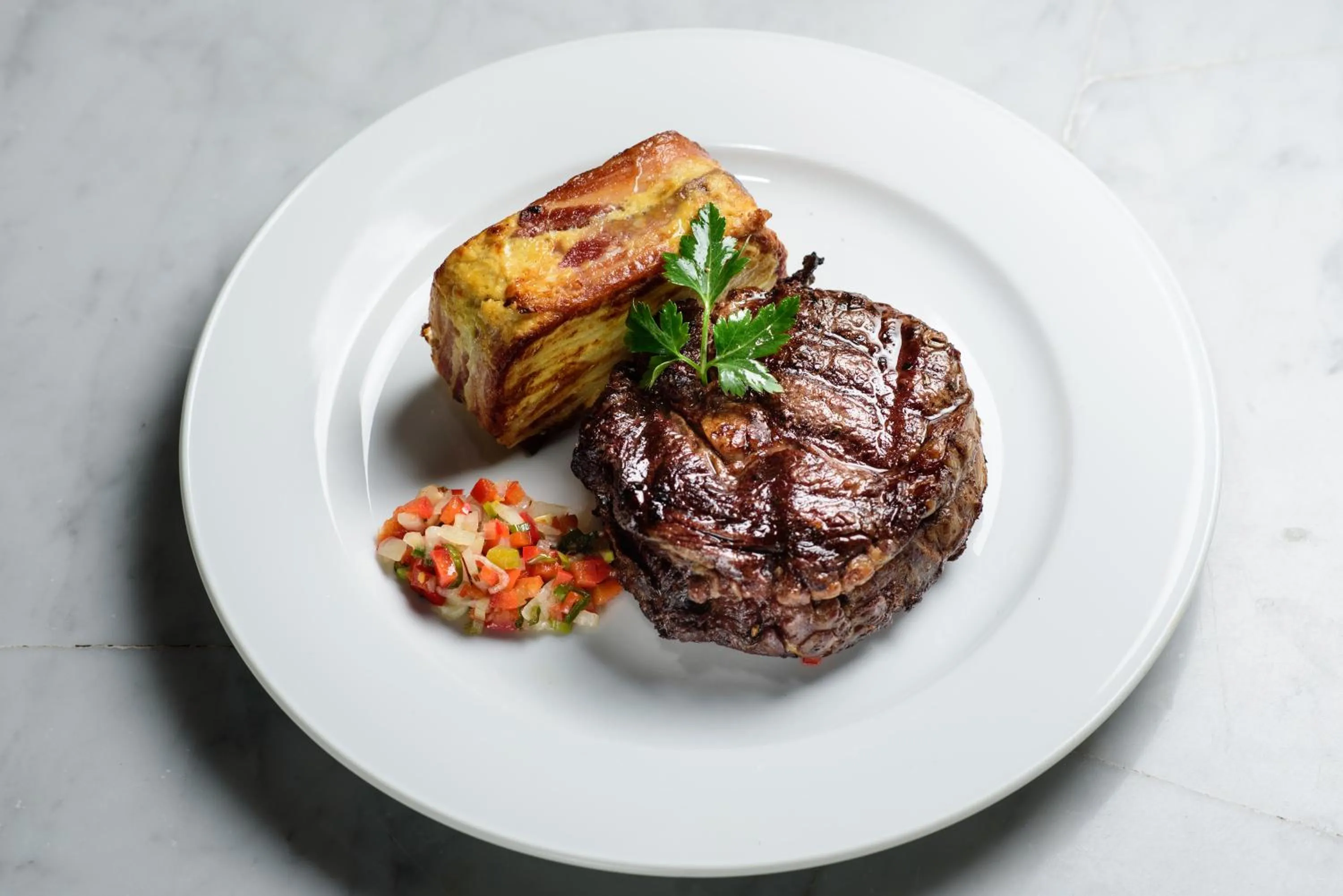 Food close-up in Lagos Del Calafate