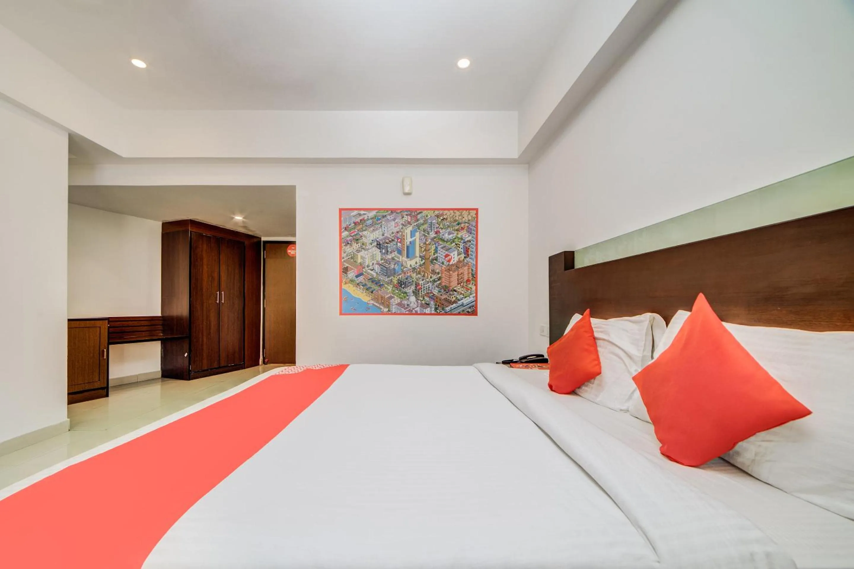 Bedroom, Bed in Hotel O Kachiguda Railway Station