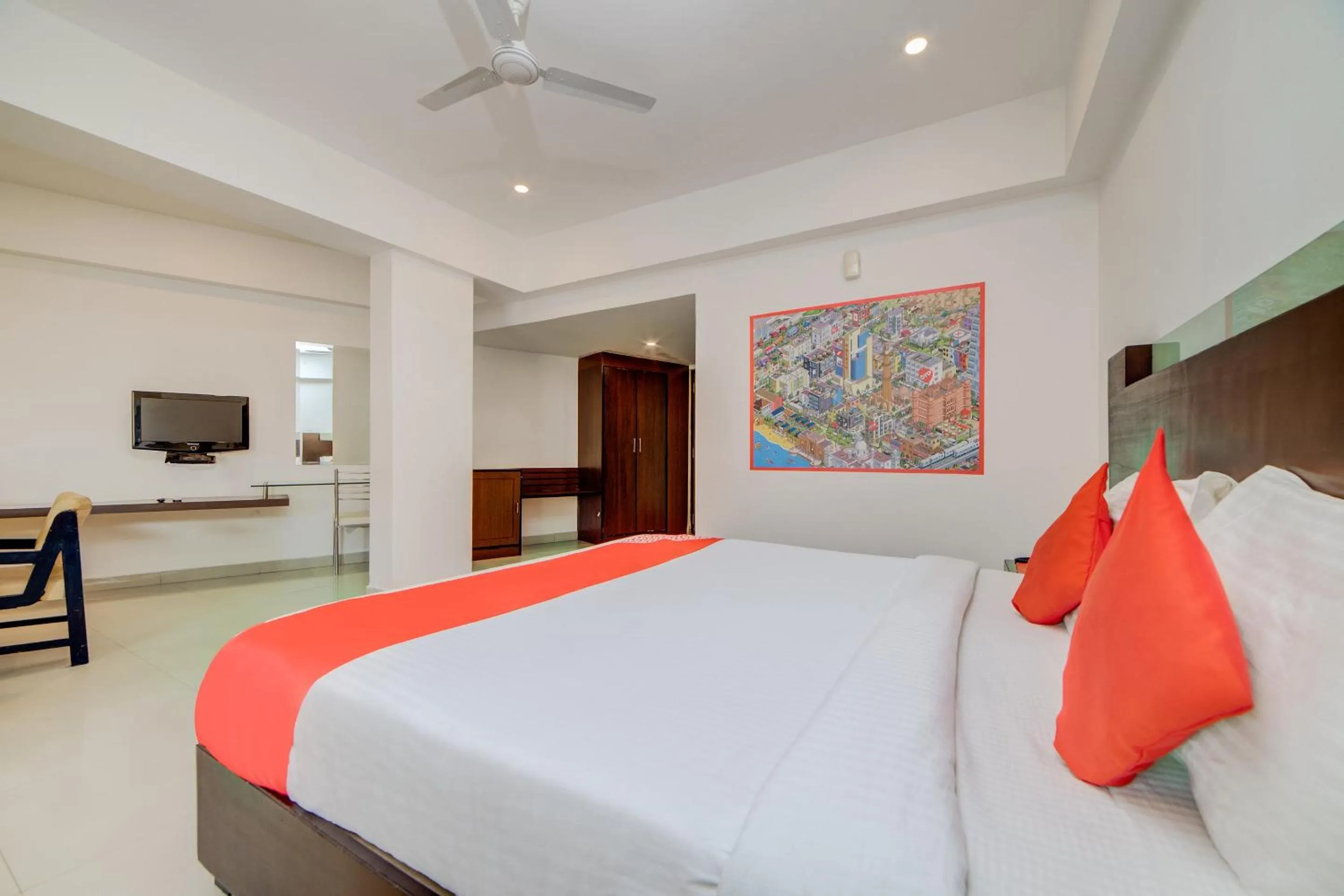 Bedroom, Bed in Hotel O Kachiguda Railway Station