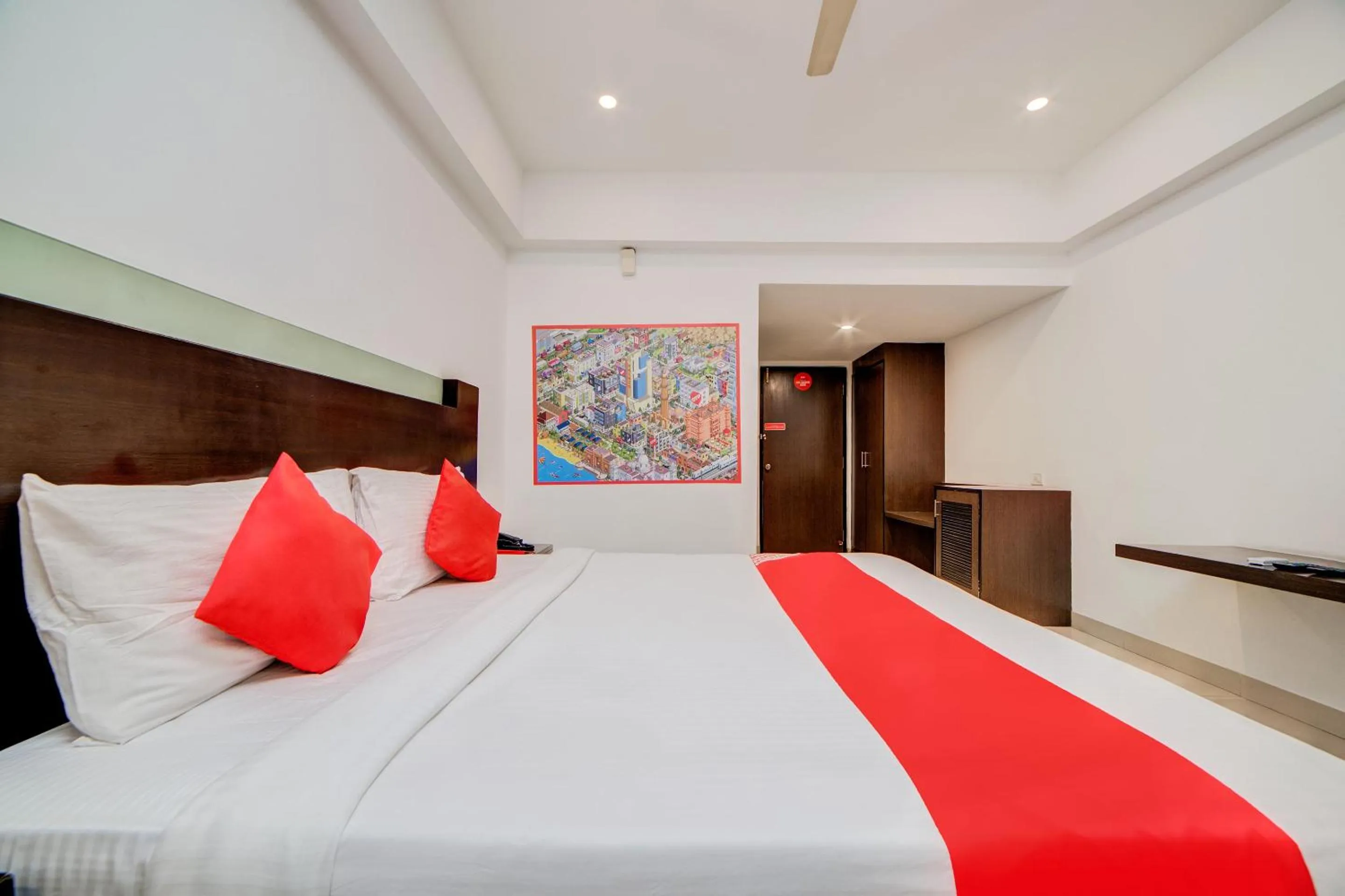 Bedroom, Bed in Hotel O Kachiguda Railway Station