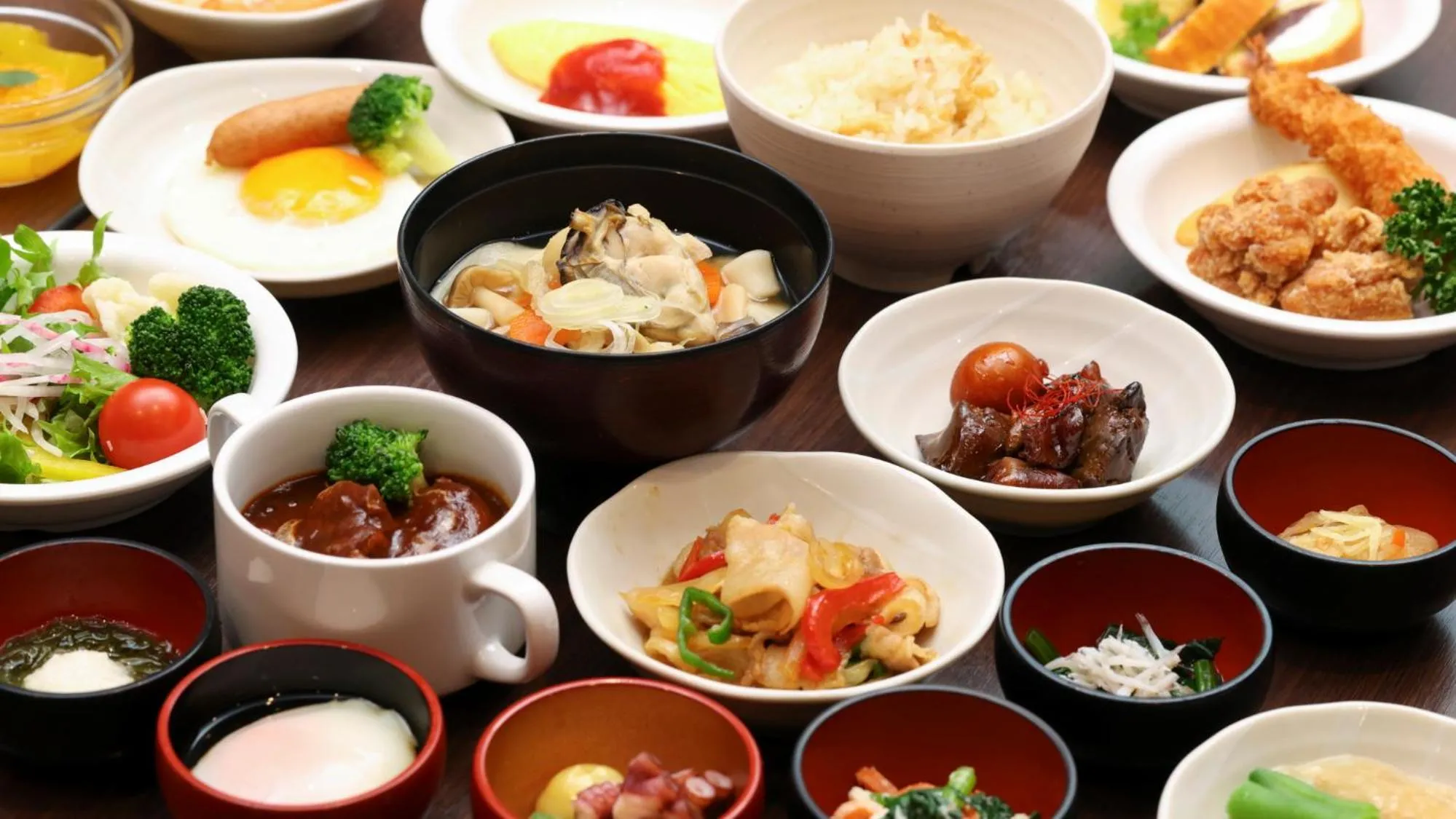 Buffet breakfast in Natural Hot Spring Shoun no Yu Dormy Inn Kofu Marunouchi