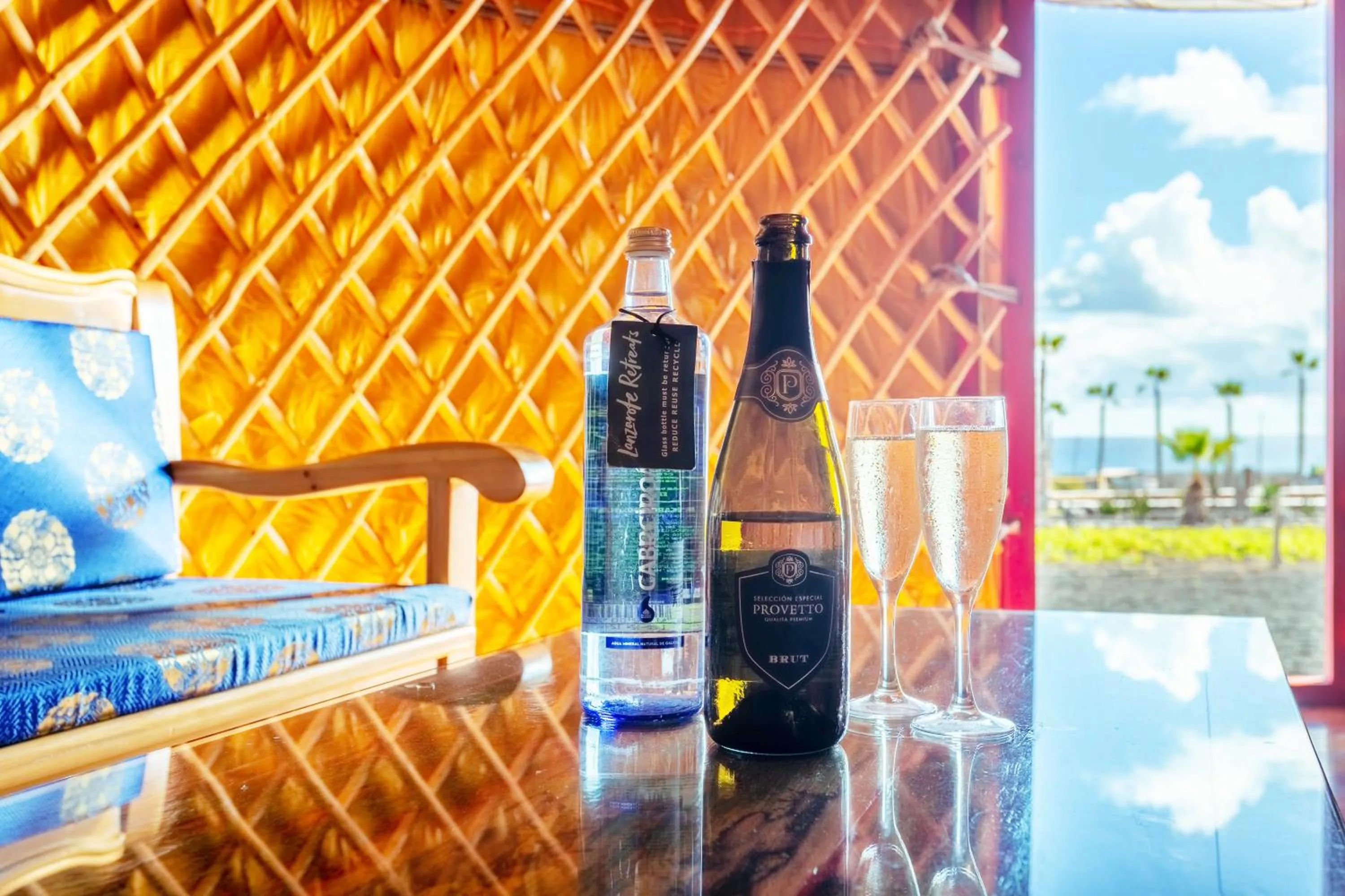 Drinks in Finca De Arrieta Village - Yurts and Stone Cottages - Shared Pool - Walking distance to Arrieta Beach - Off Grid