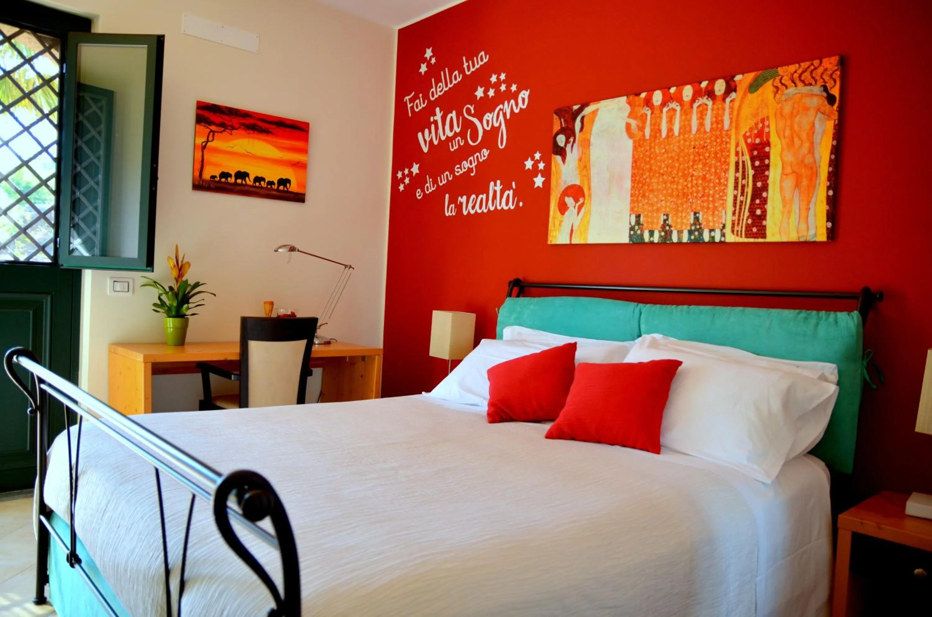 Photo of the whole room, Bed in La Casa del Melograno