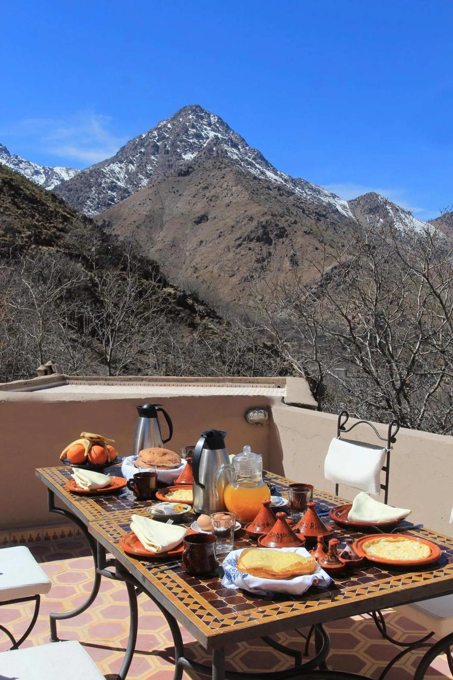 Continental breakfast in Riad Oussagou
