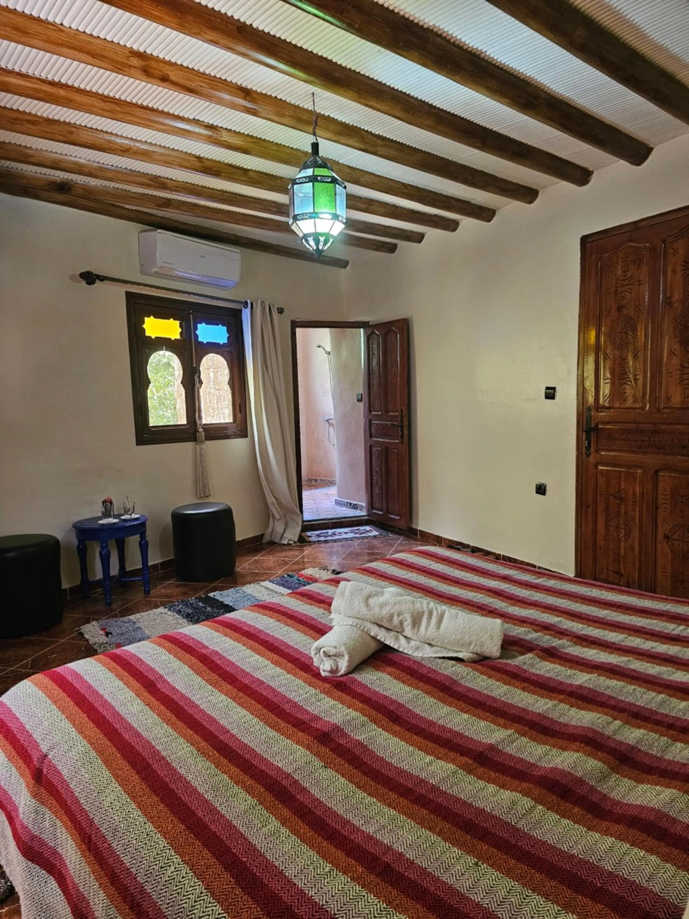 Bed in Riad Oussagou