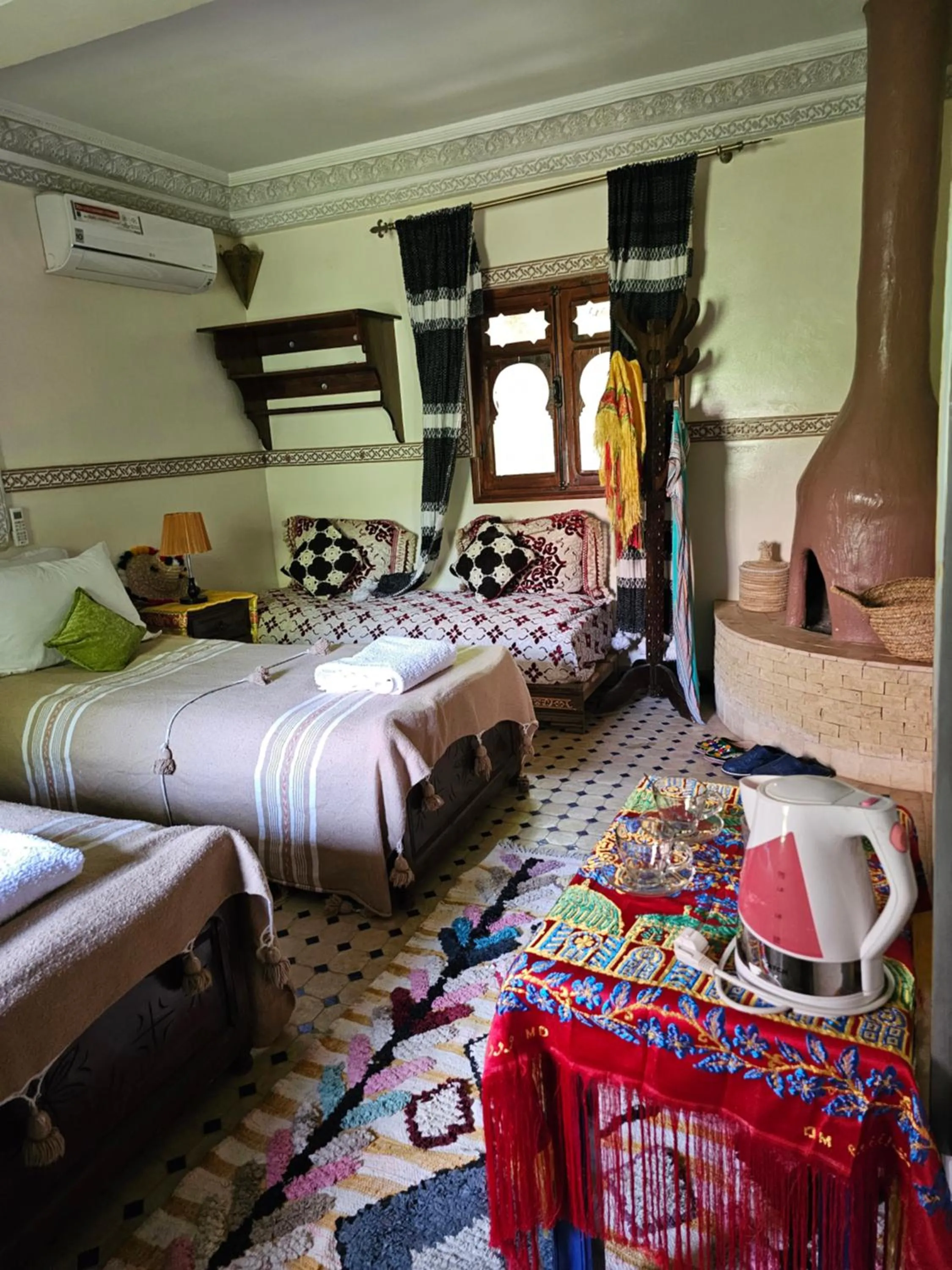 Bed in Riad Oussagou