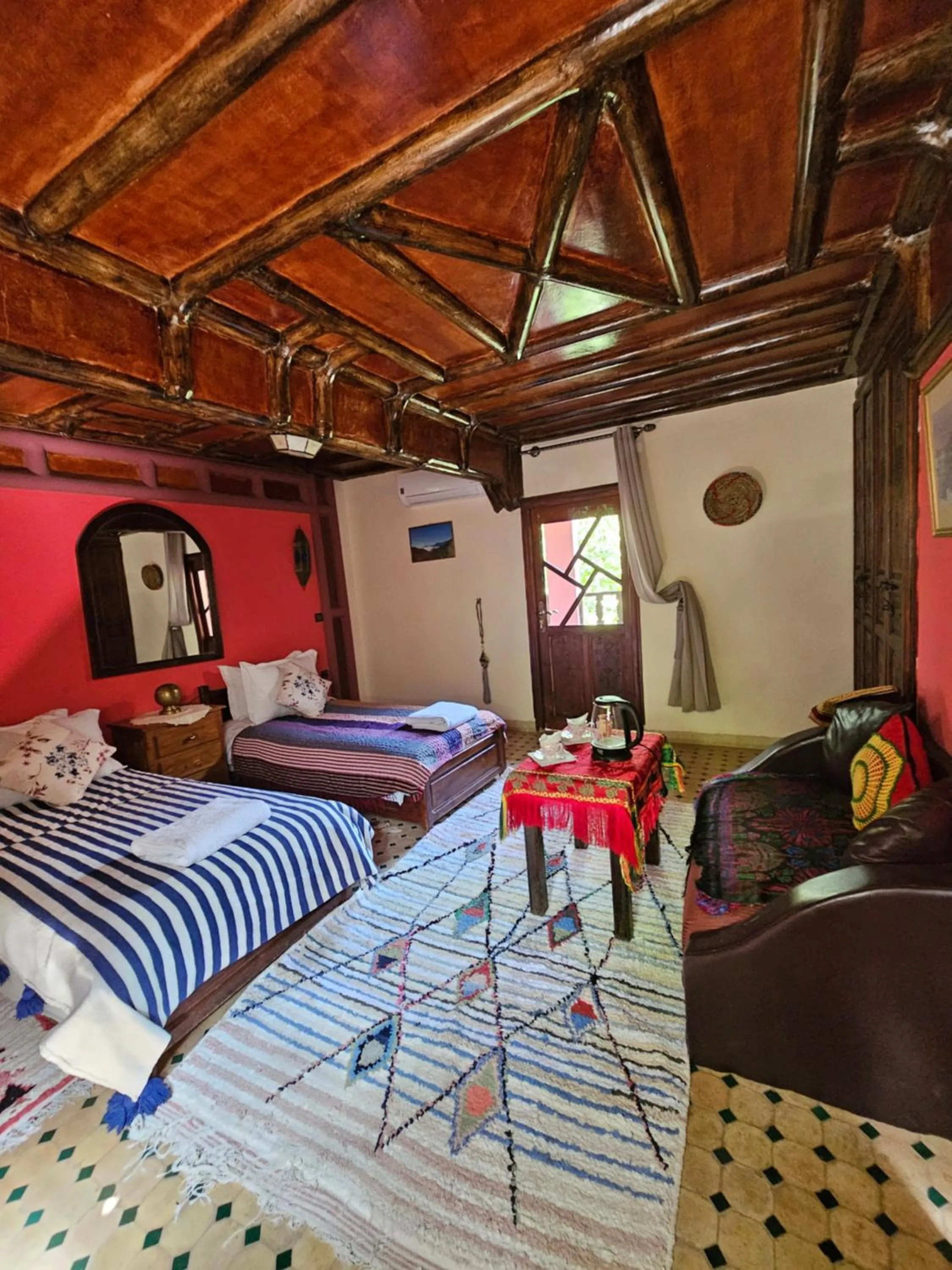 Bed in Riad Oussagou