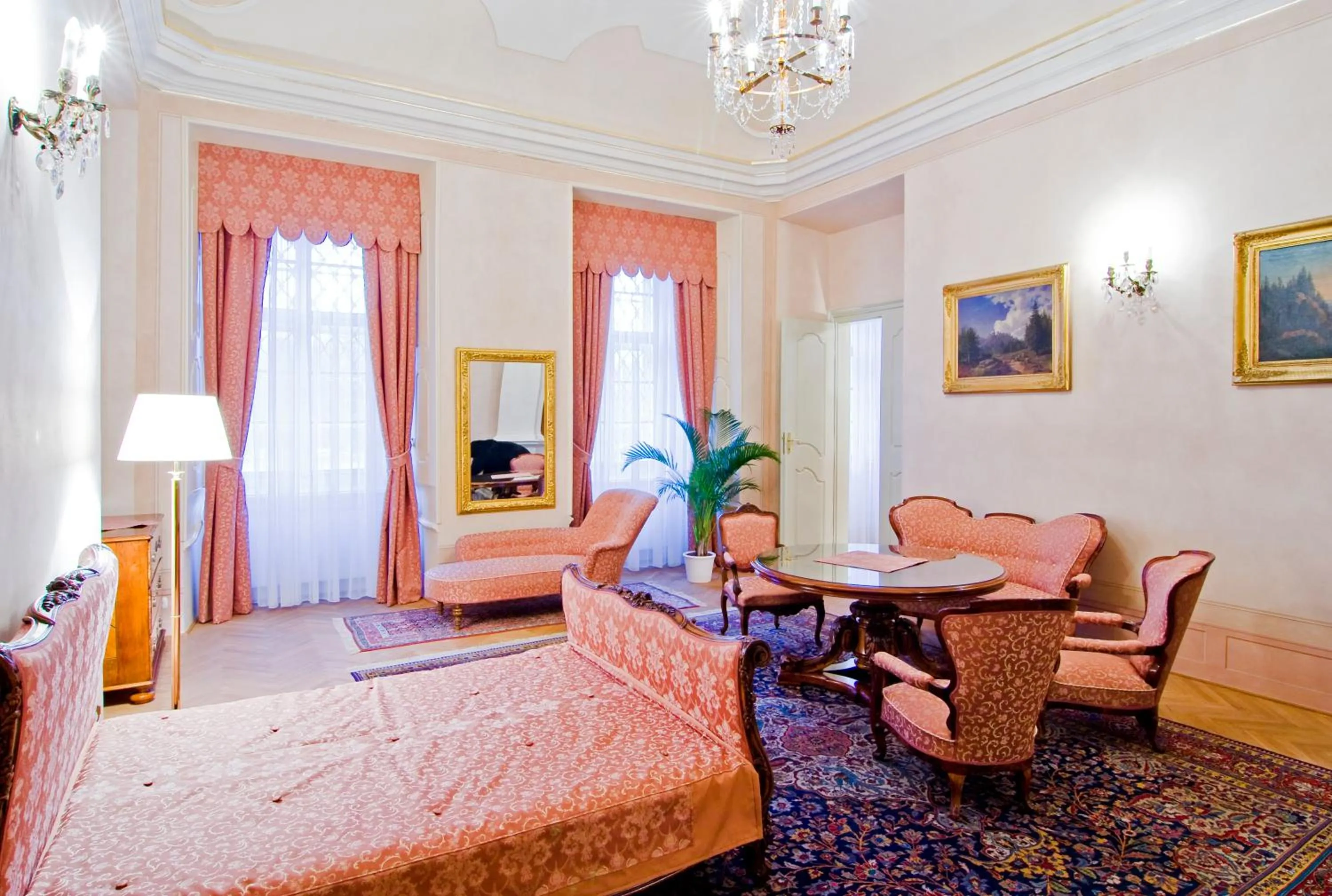 Bedroom, Bed in Château Liblice