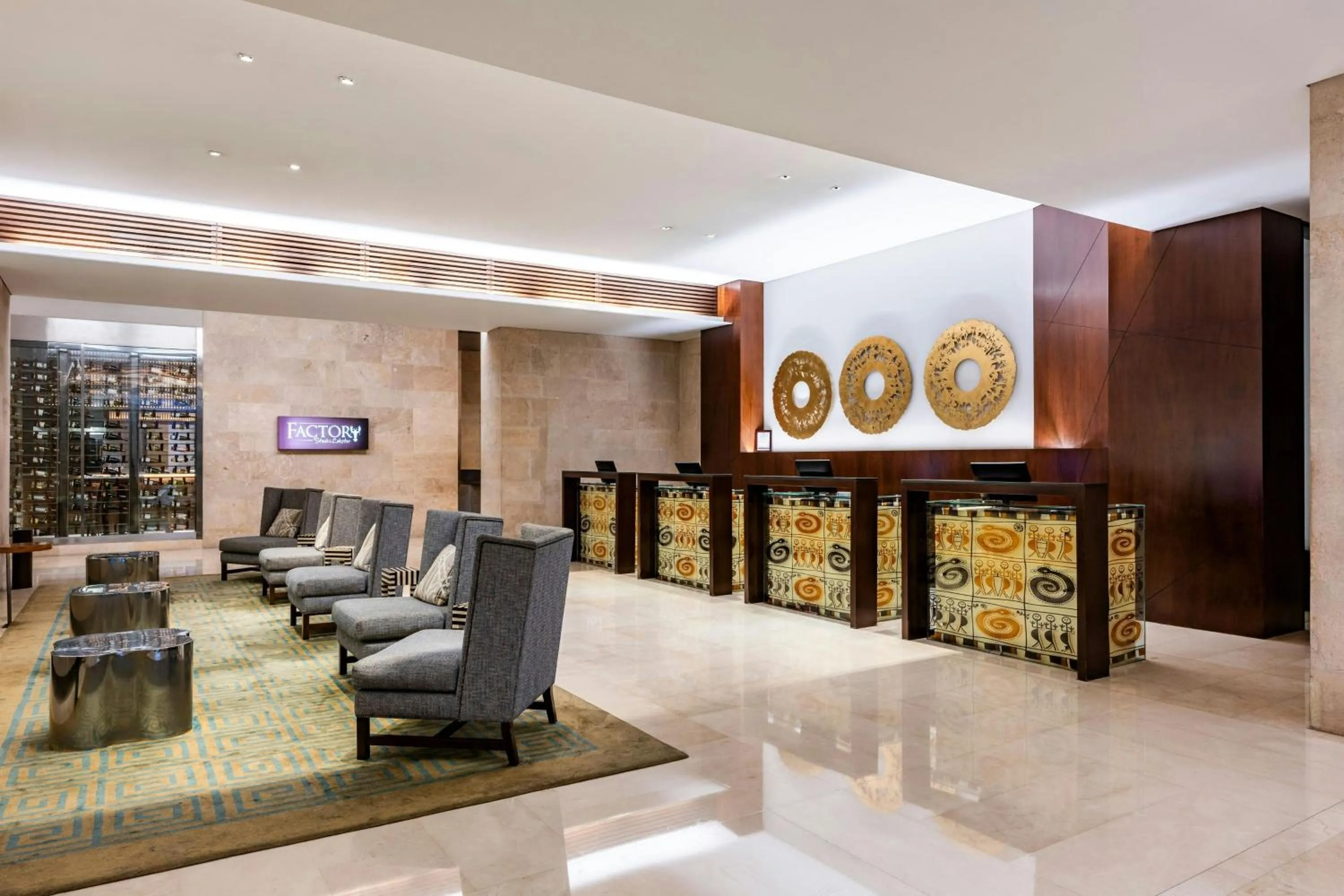 Lobby or reception in Bogotá Marriott Hotel