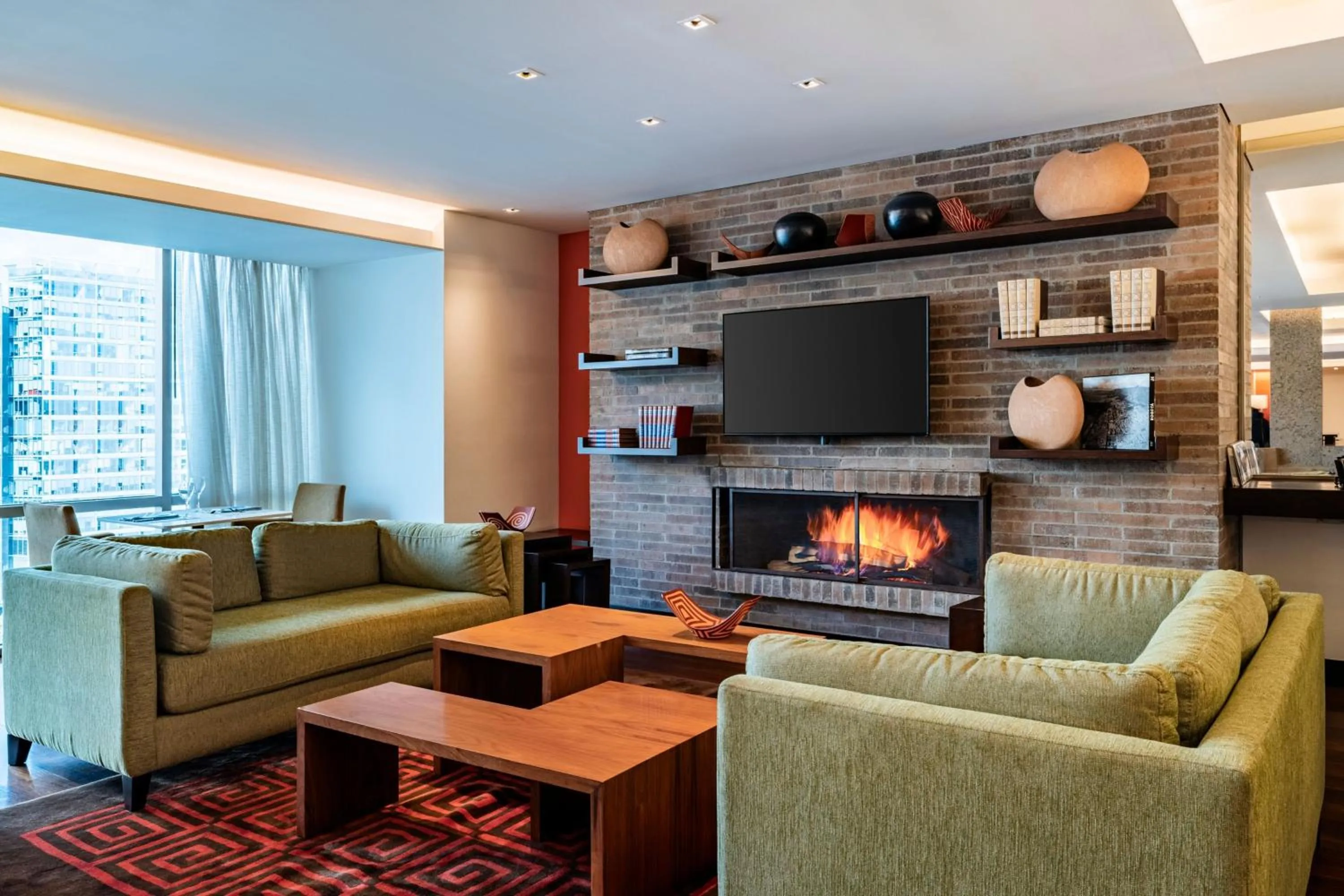 Lounge or bar in Bogotá Marriott Hotel