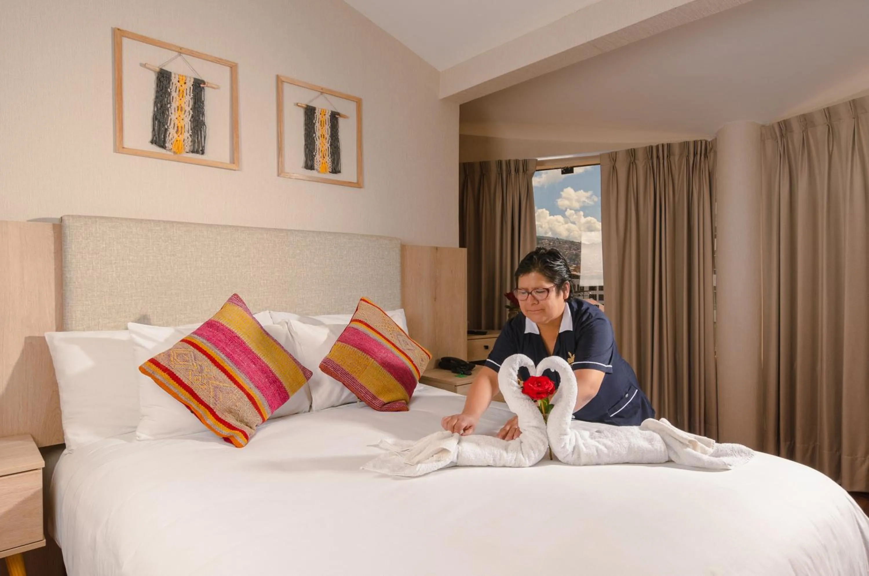 Bedroom, Bed in Torre Dorada Cusco