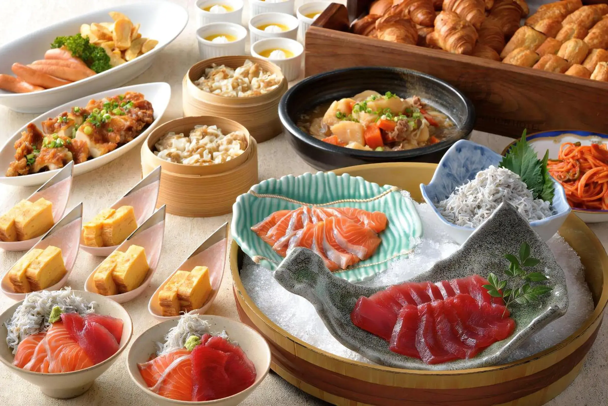 Buffet breakfast in Yokohama Sakuragicho Washington Hotel Buffet breakfast in Yokohama Sakuragicho Washington Hotel