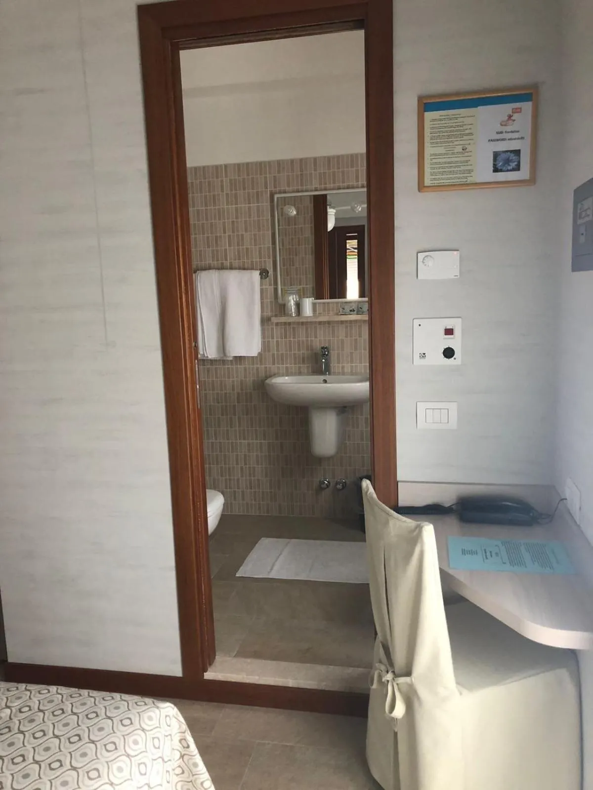 Bed in Hotel Fiordaliso