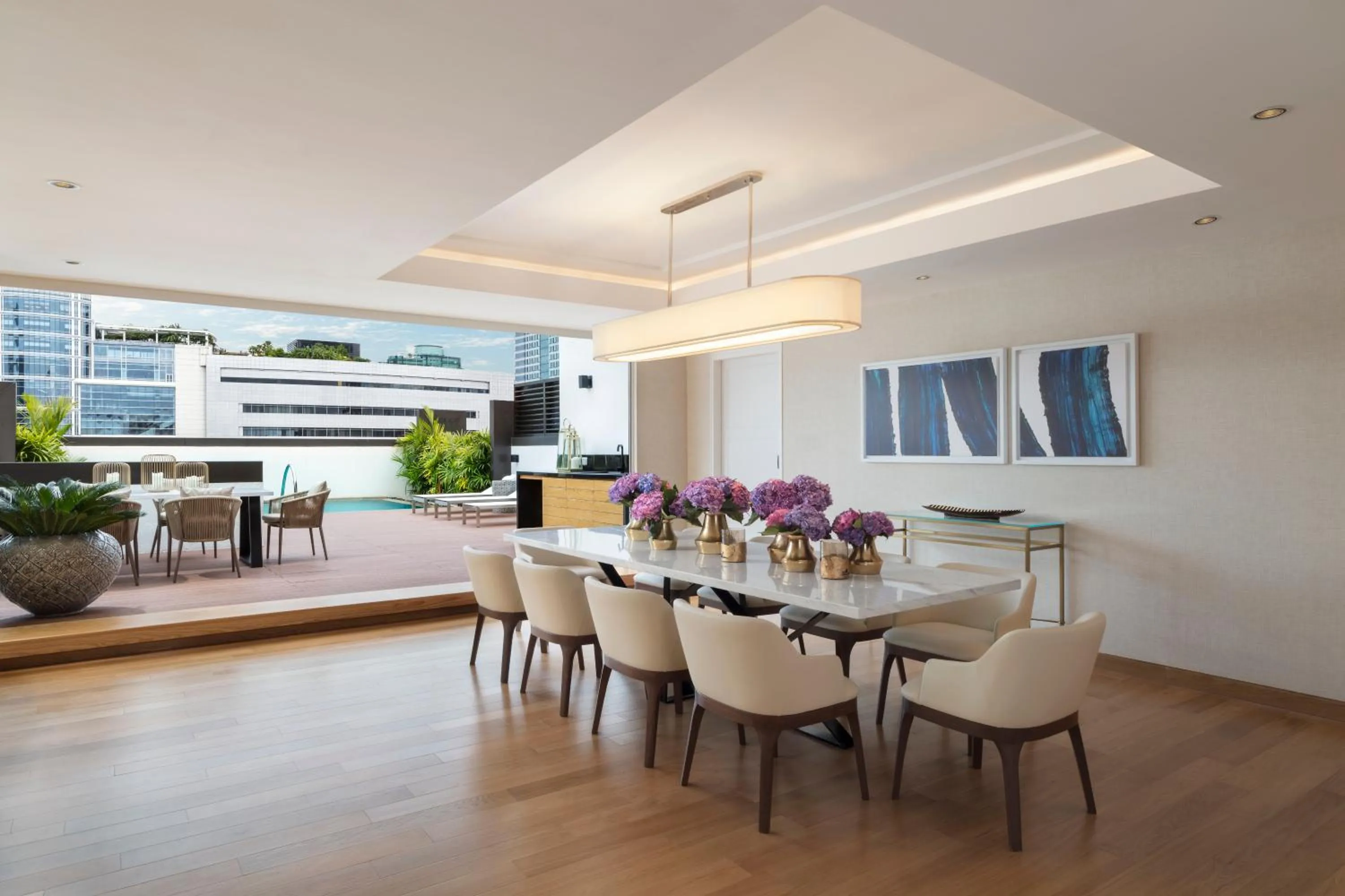 Patio in Siam Kempinski Hotel Bangkok