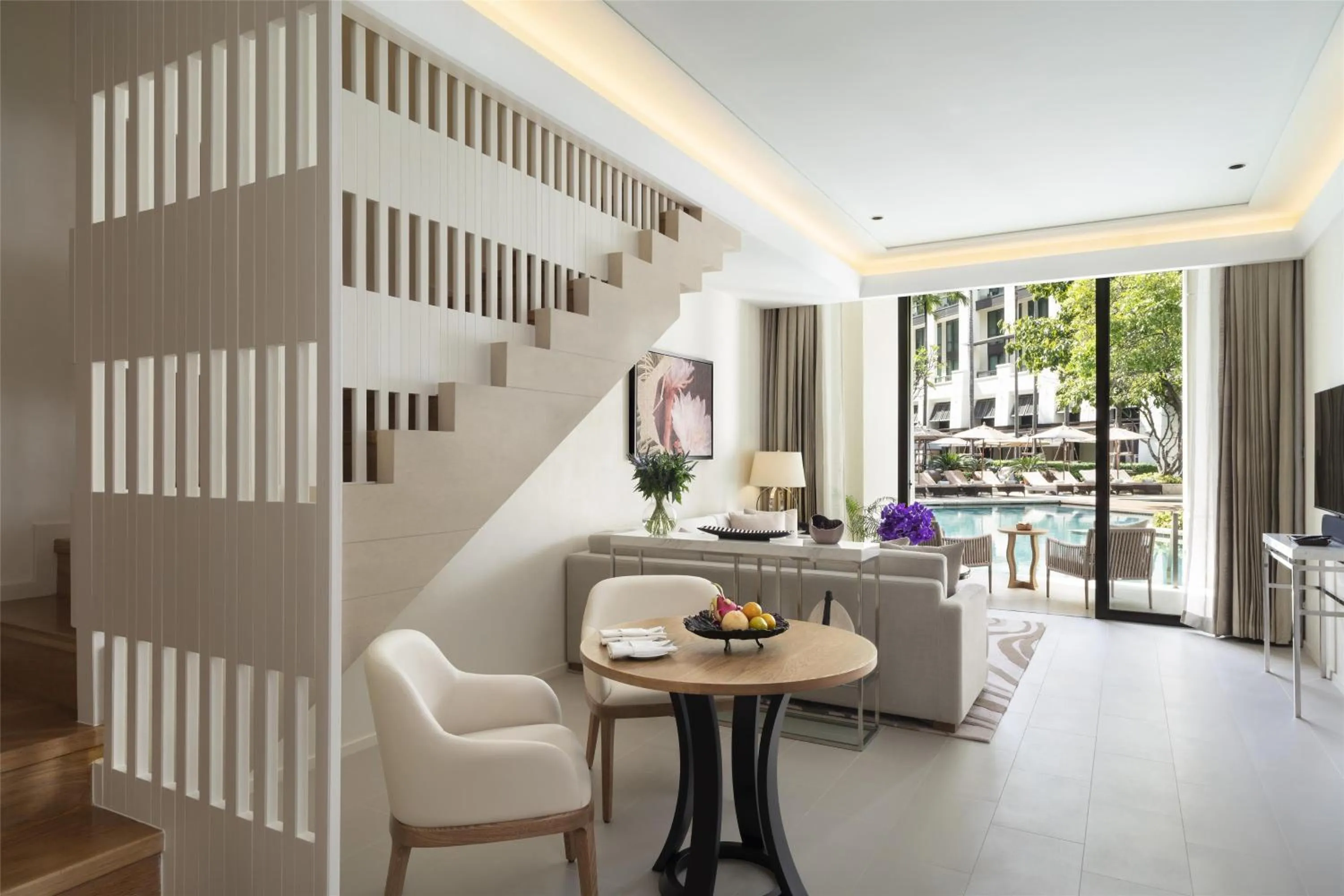 Bedroom in Siam Kempinski Hotel Bangkok