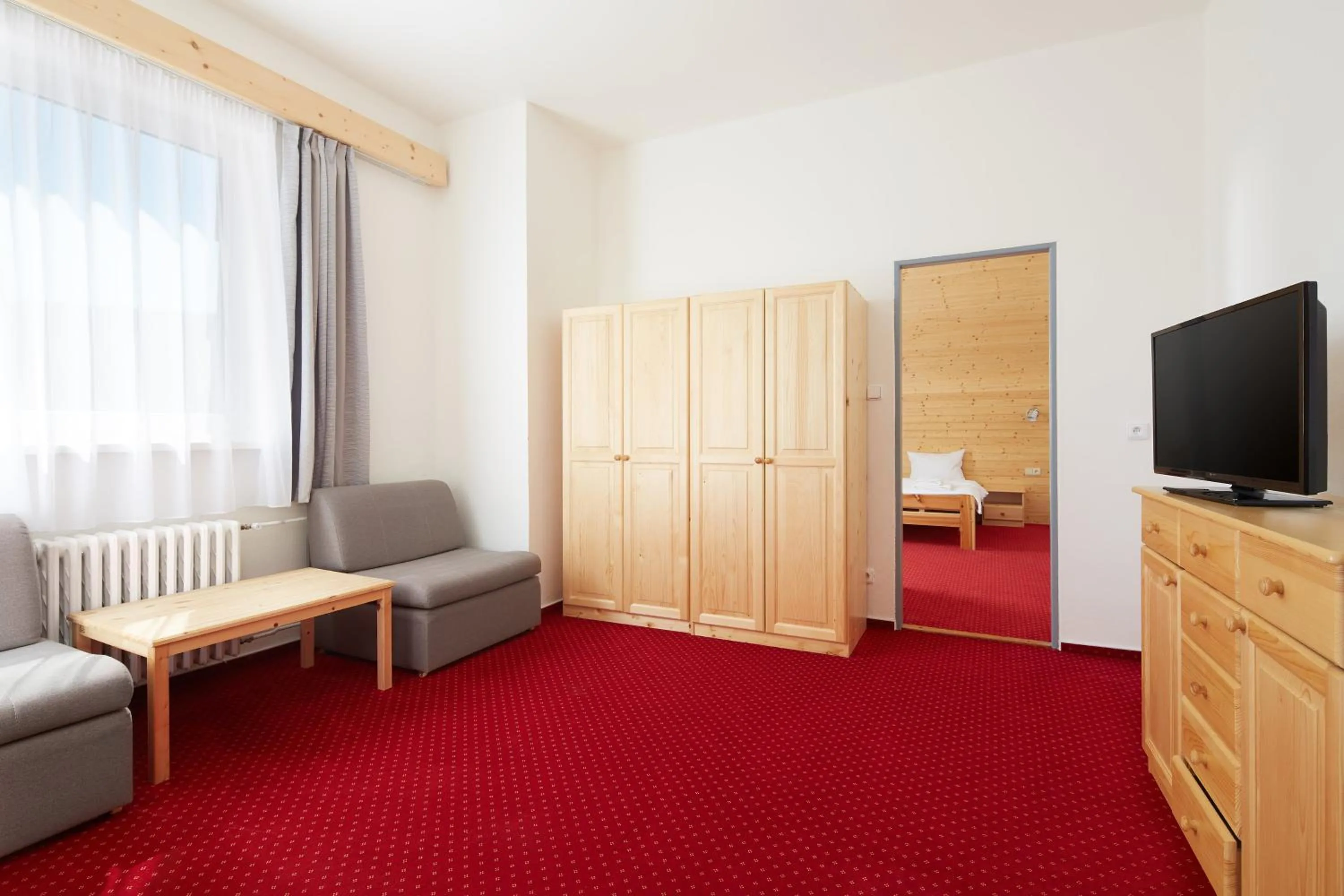 Living room, Bed in Hotel Červenohorské sedlo