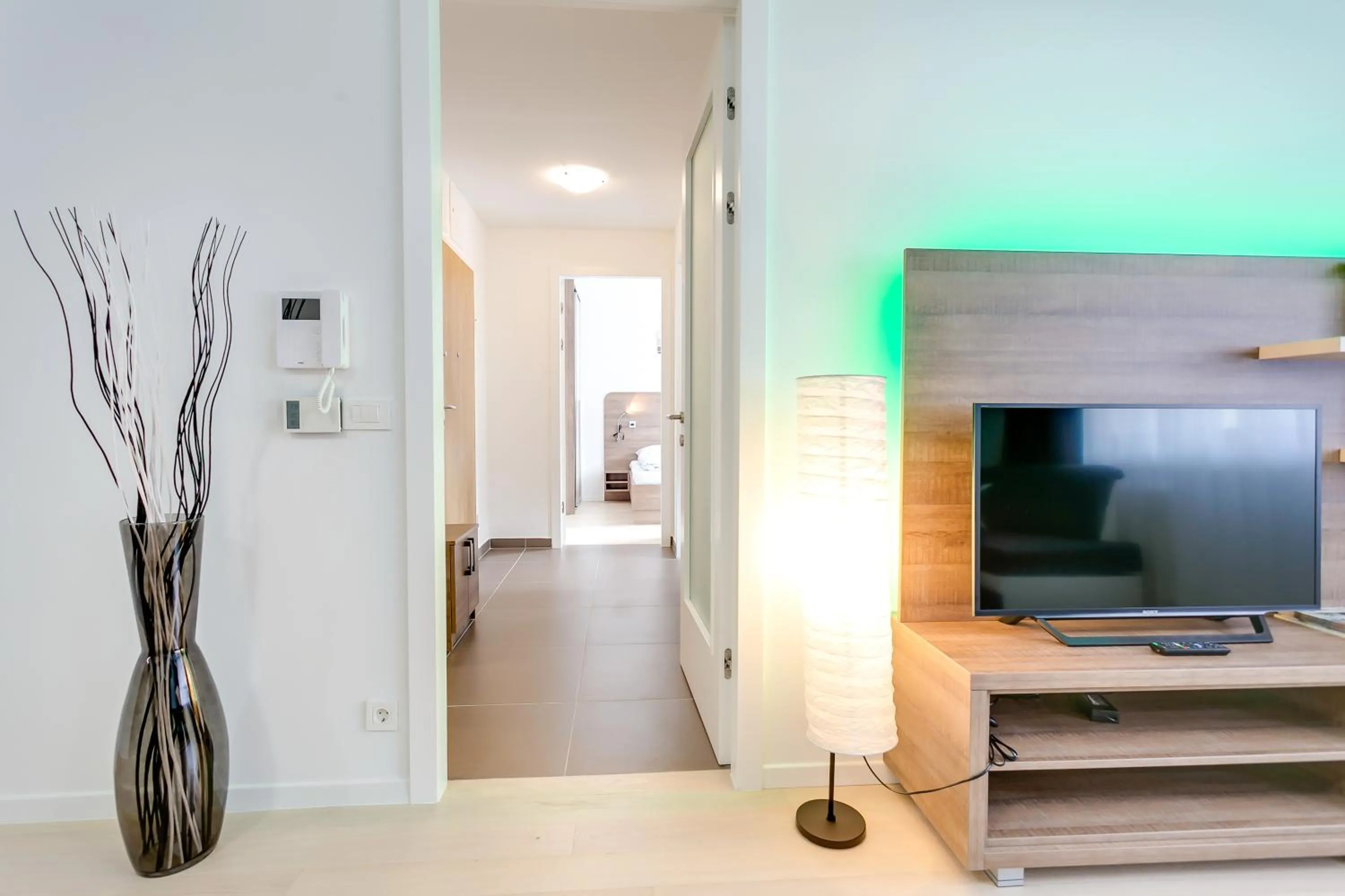 Area and facilities in Modern Two-Bedroom Apartment, Free Garage Parking