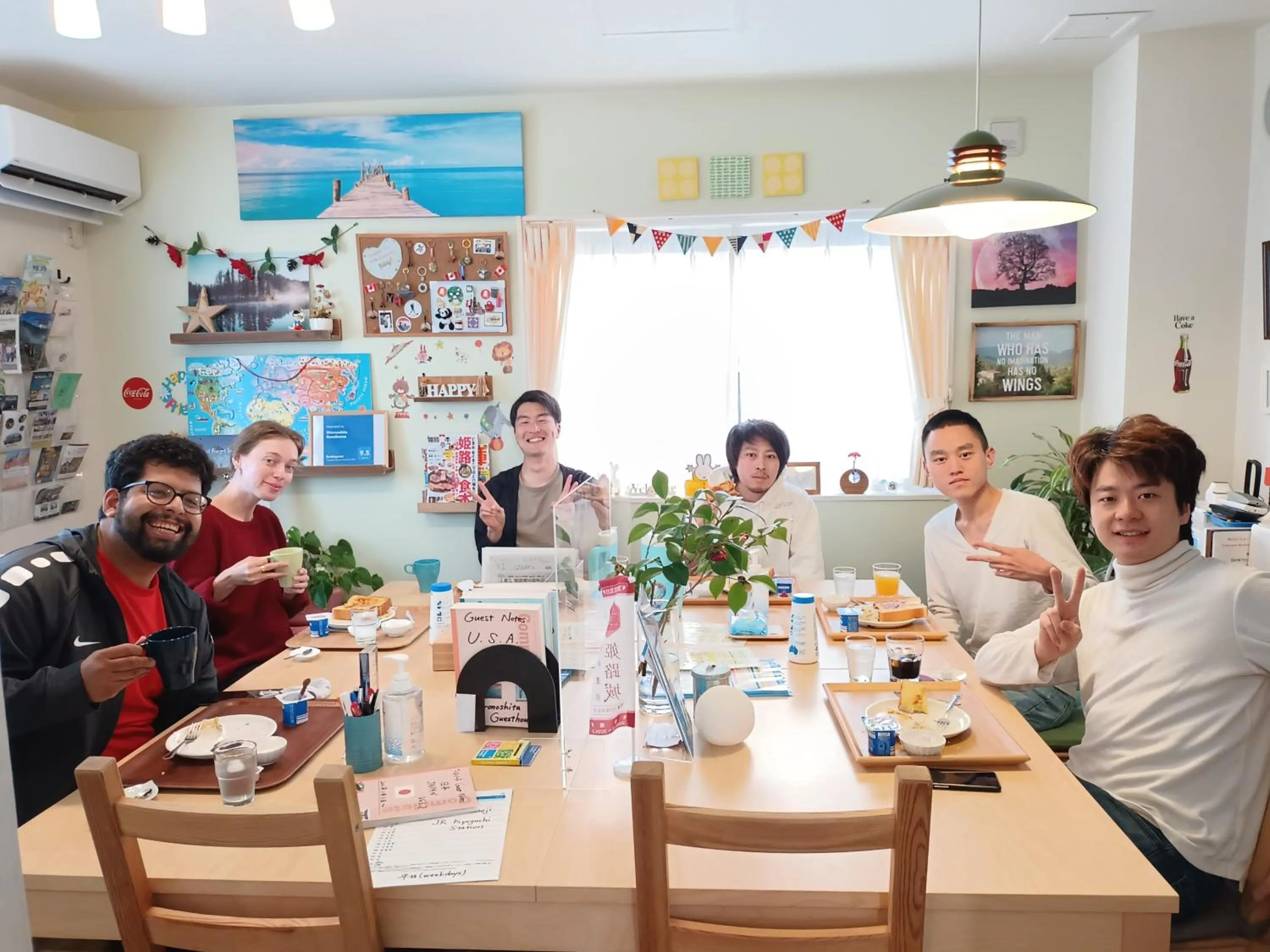 Breakfast in Shironoshita Guesthouse