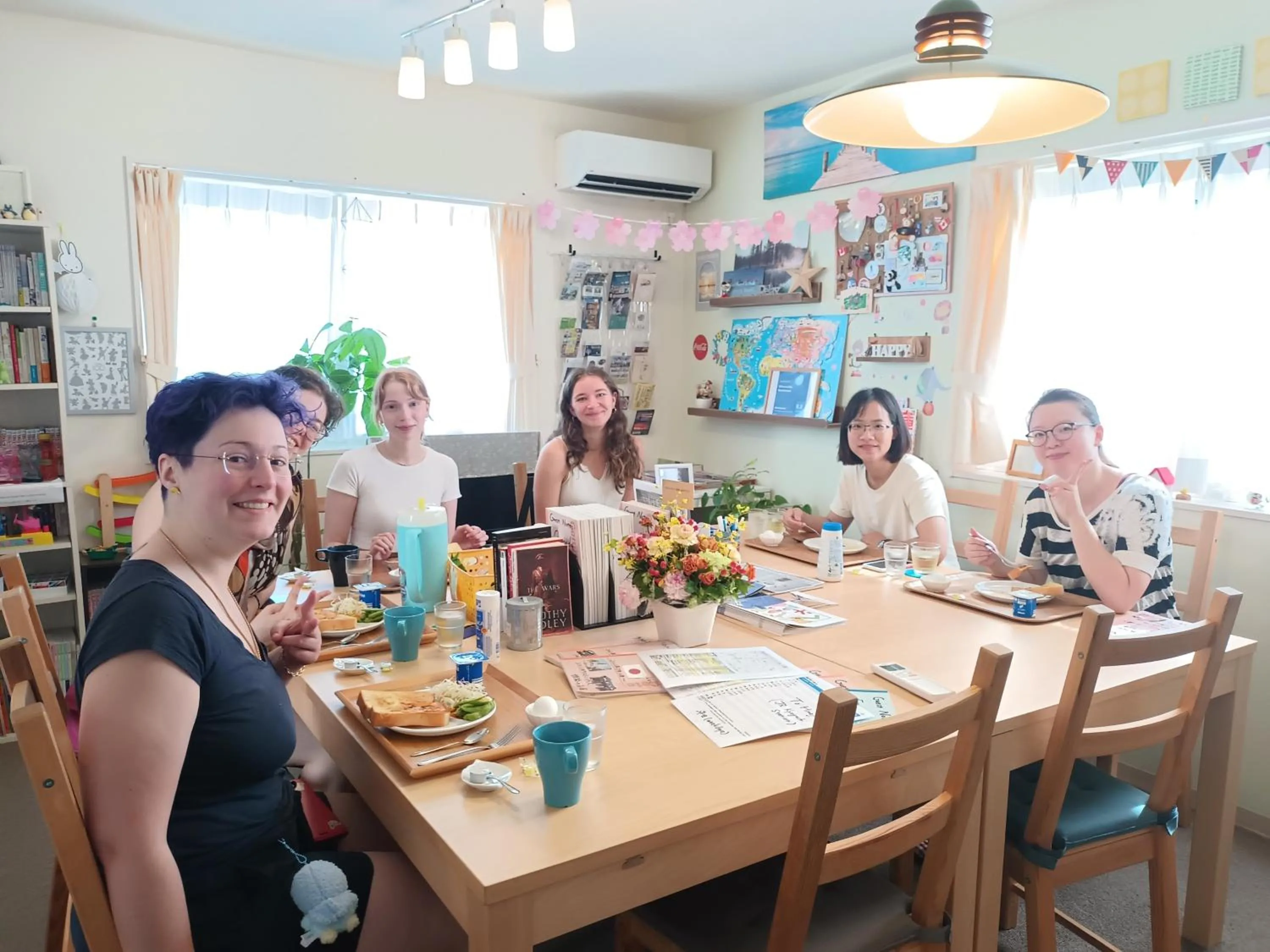 Breakfast in Shironoshita Guesthouse