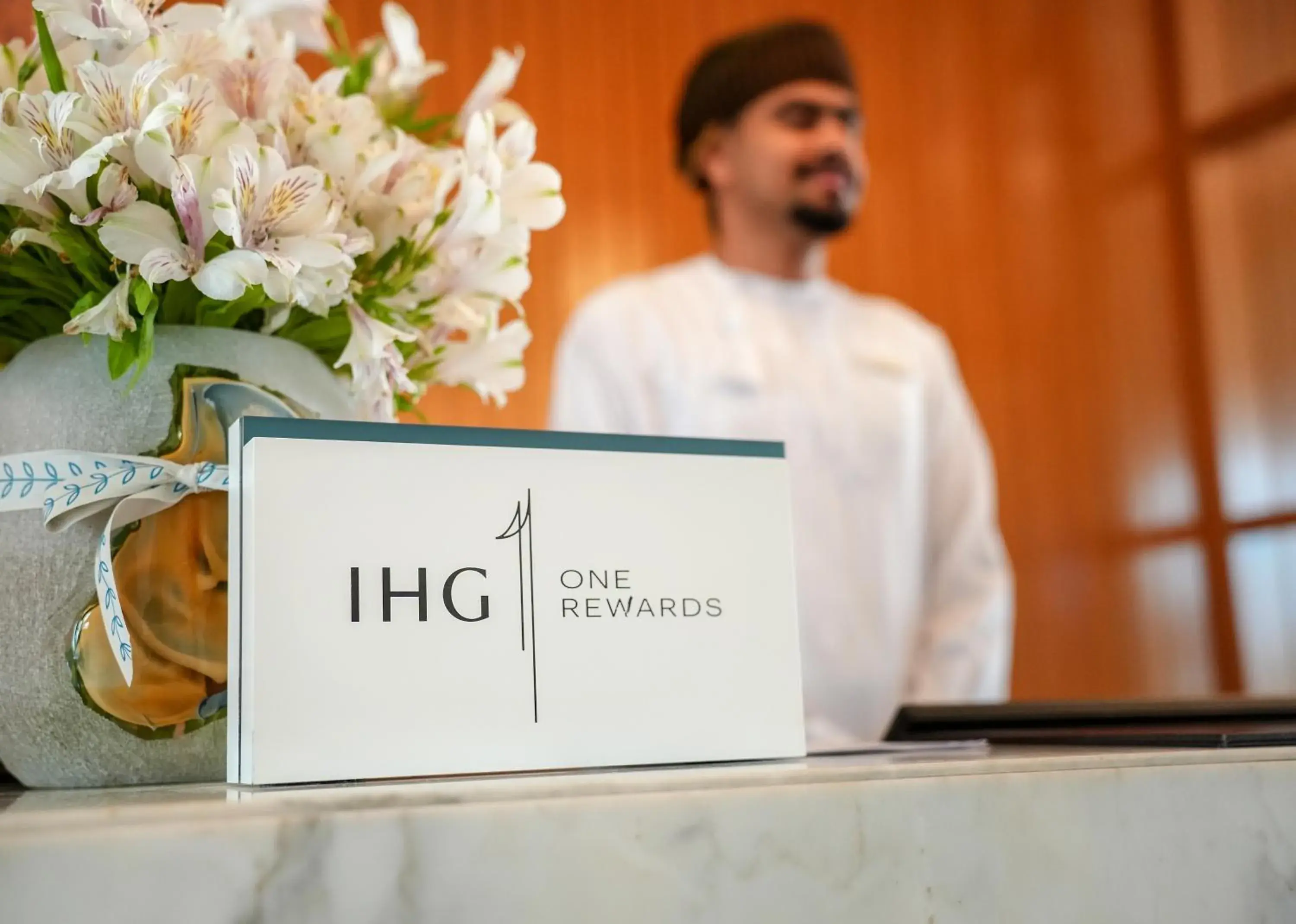 Lobby or reception in Crowne Plaza Muscat OCEC by IHG Lobby or reception in Crowne Plaza Muscat OCEC by IHG