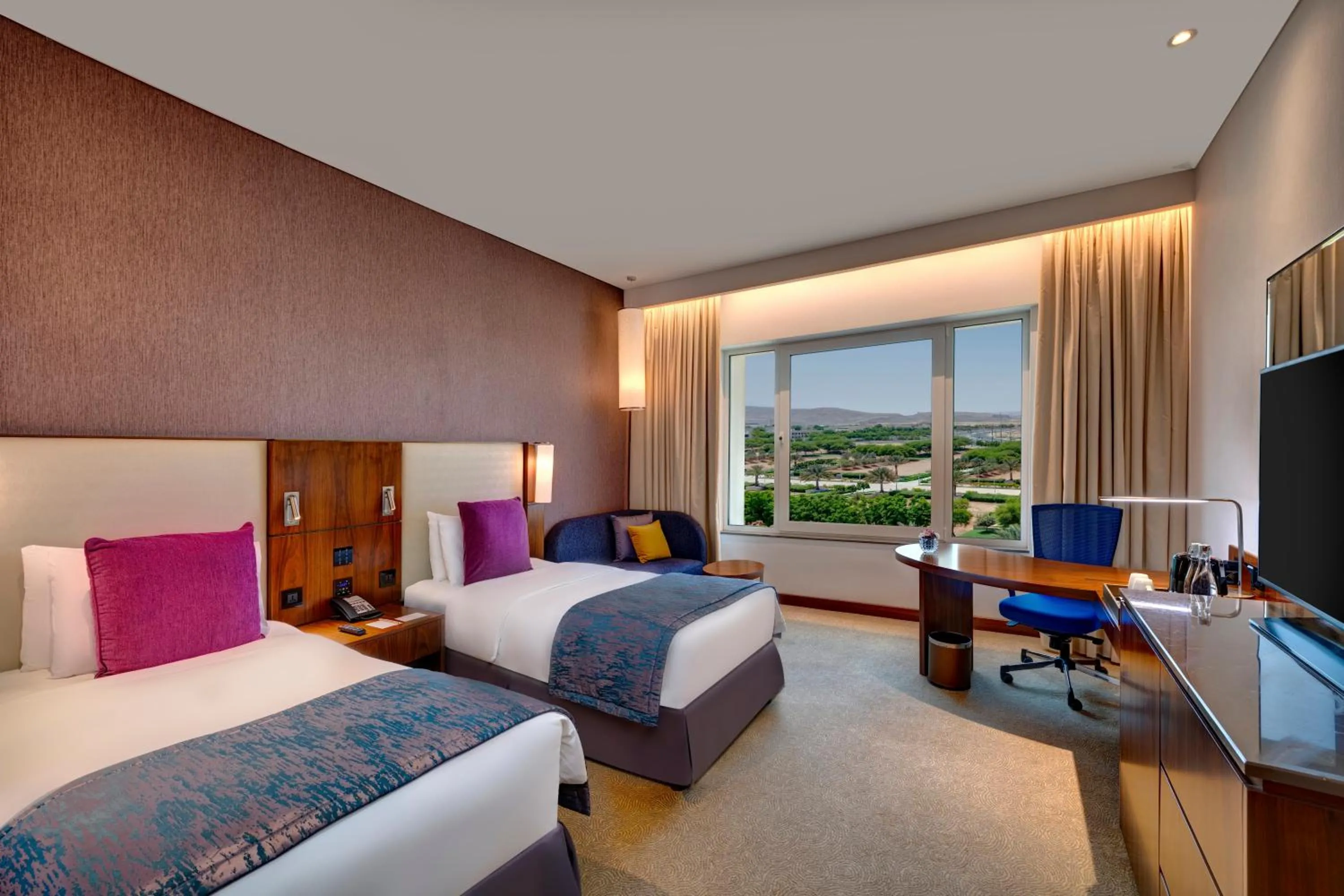 Bedroom, Bed in Crowne Plaza Muscat OCEC by IHG