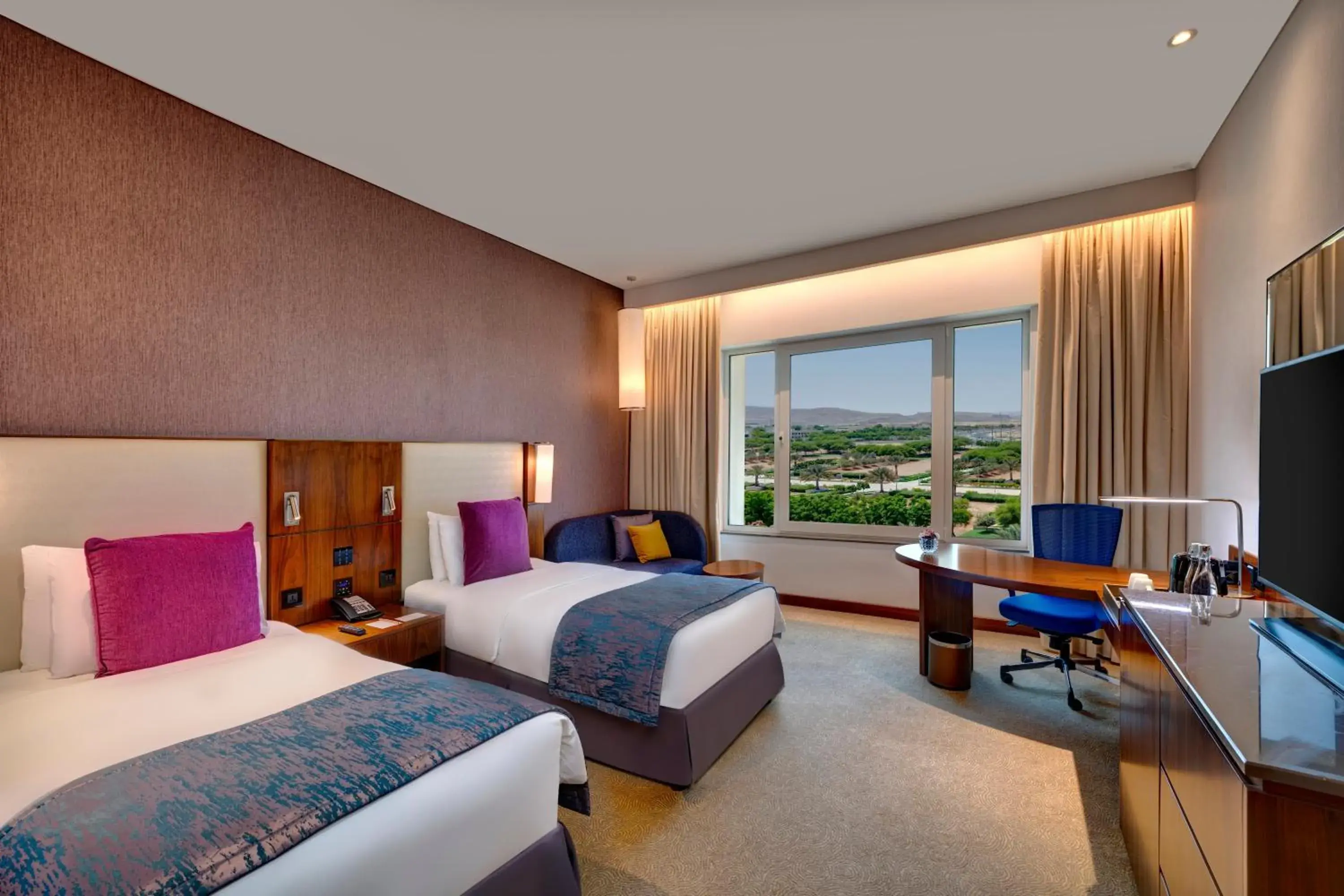 Bedroom, Bed in Crowne Plaza Muscat OCEC by IHG Bedroom, Bed in Crowne Plaza Muscat OCEC by IHG