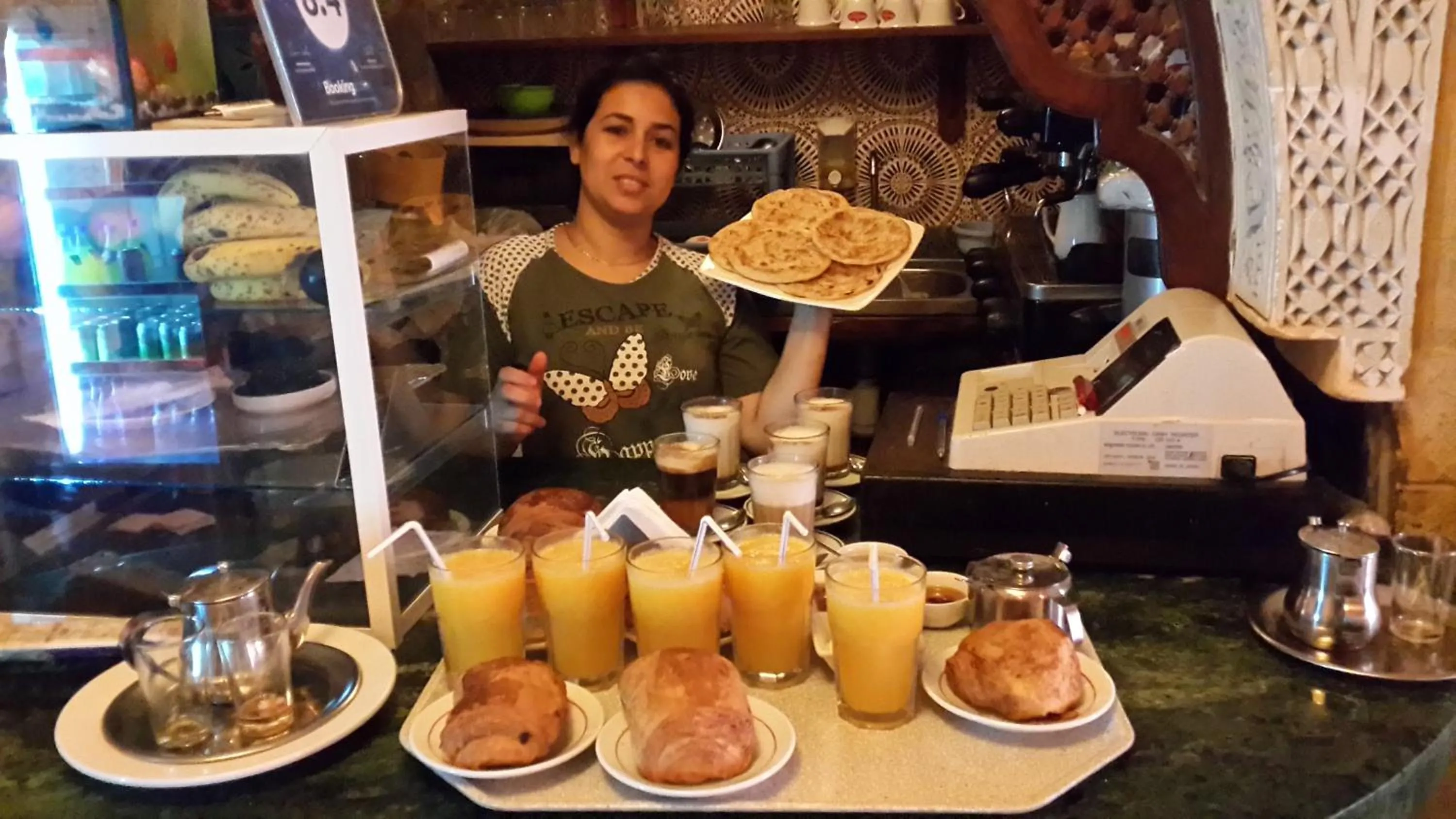 Continental breakfast in Dar Ayour appartements