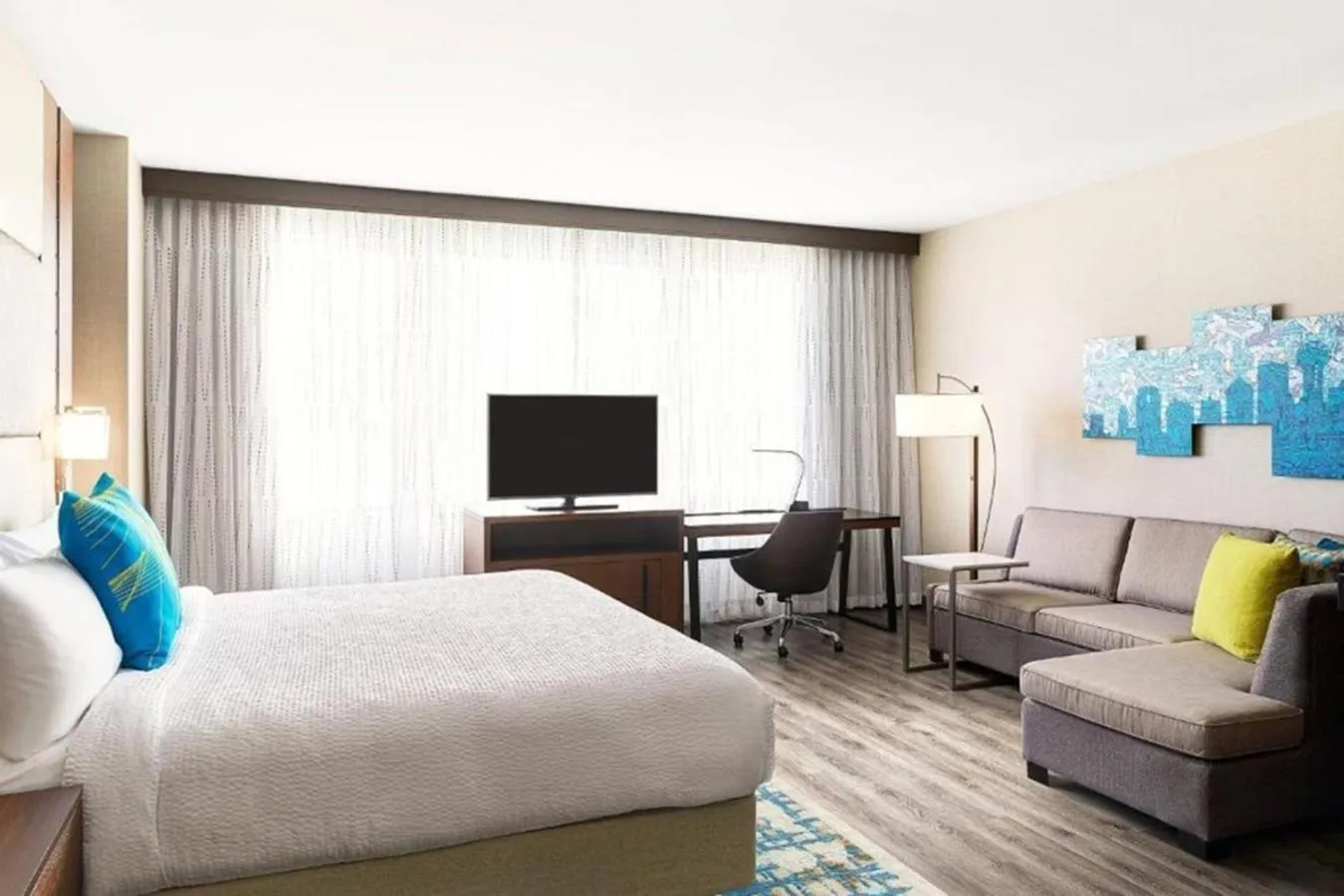Bedroom, Bed in Residence Inn by Marriott Dallas Downtown