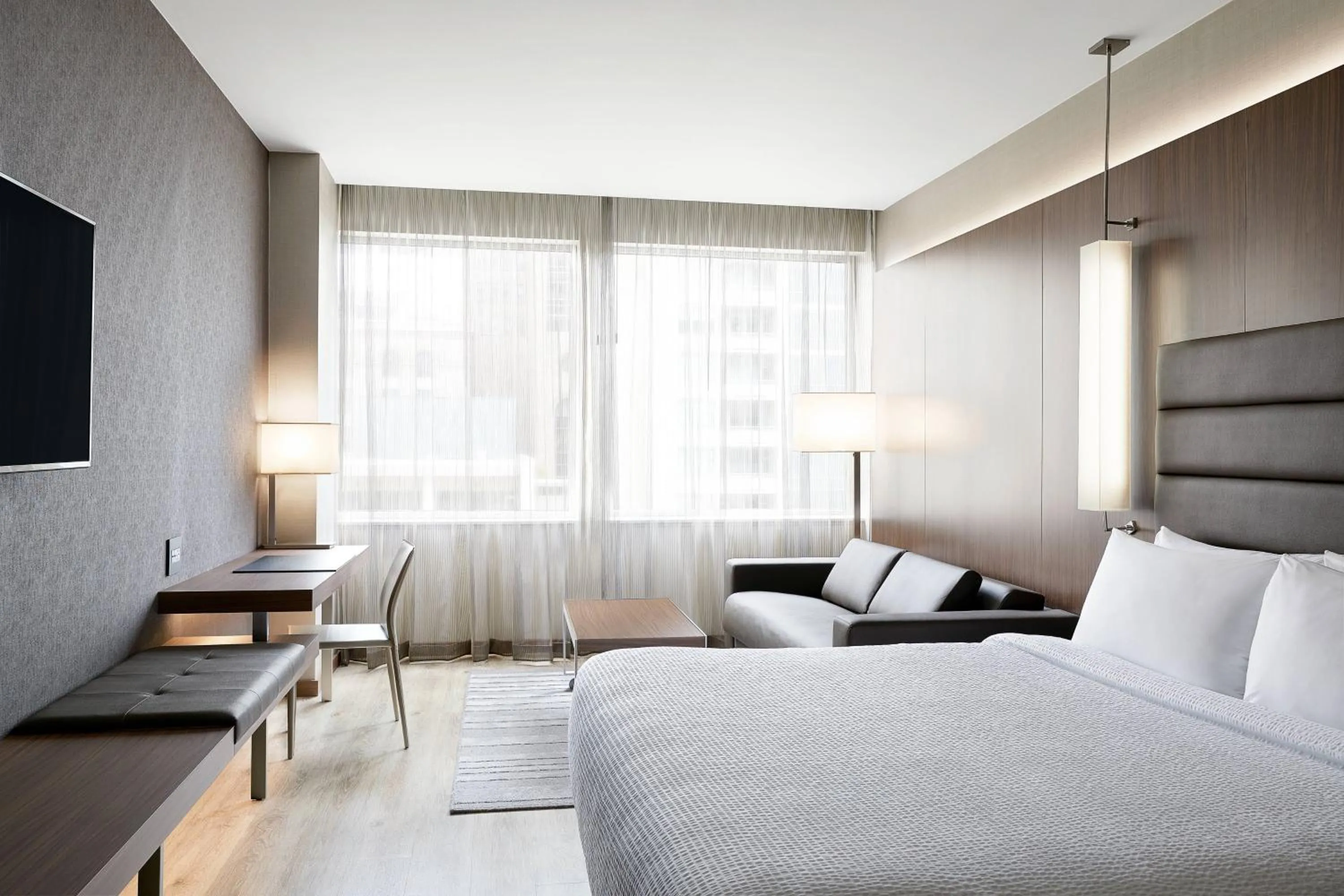 Photo of the whole room, Bed in AC Hotel by Marriott Dallas Downtown