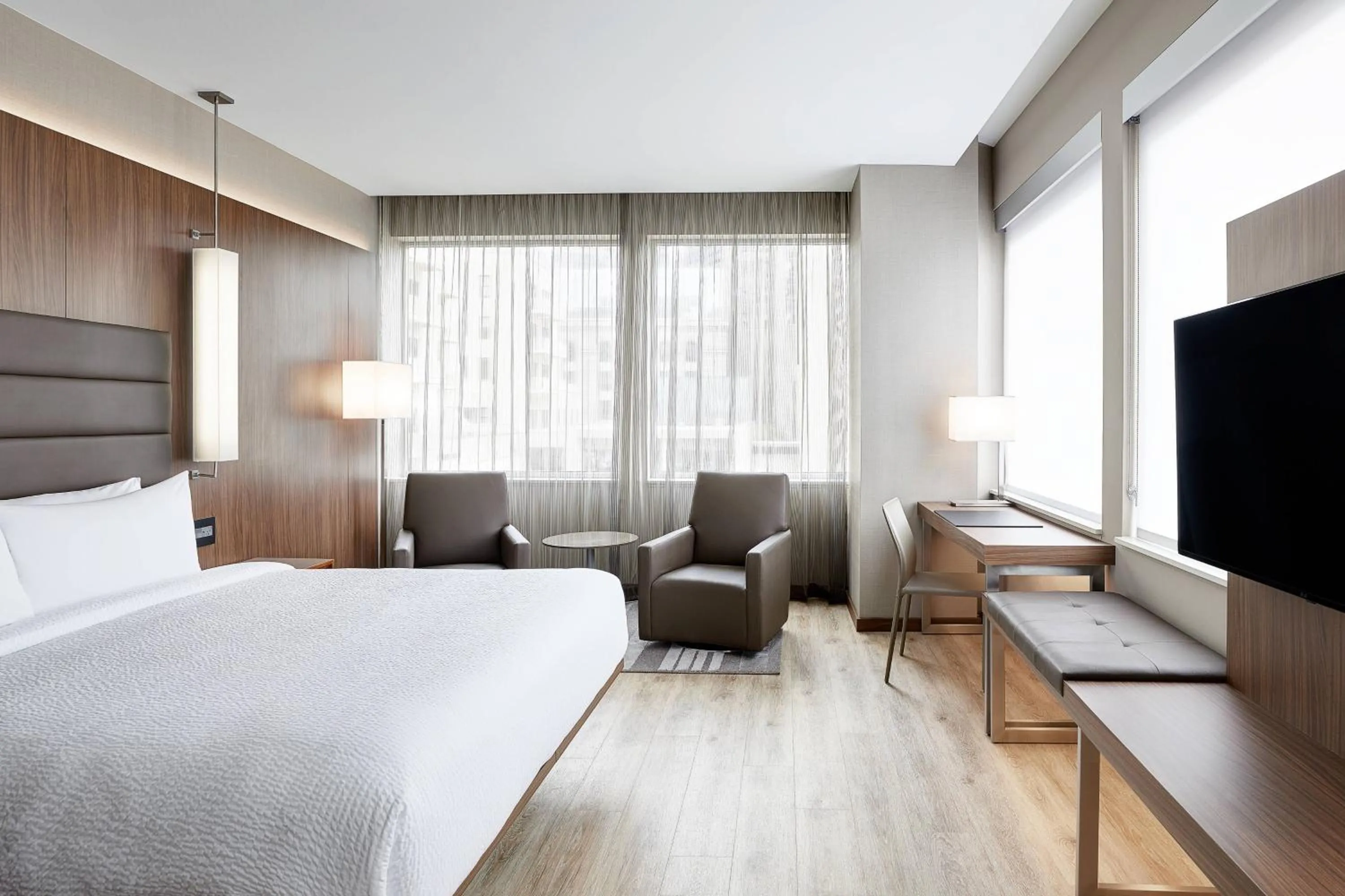 Photo of the whole room, Bed in AC Hotel by Marriott Dallas Downtown