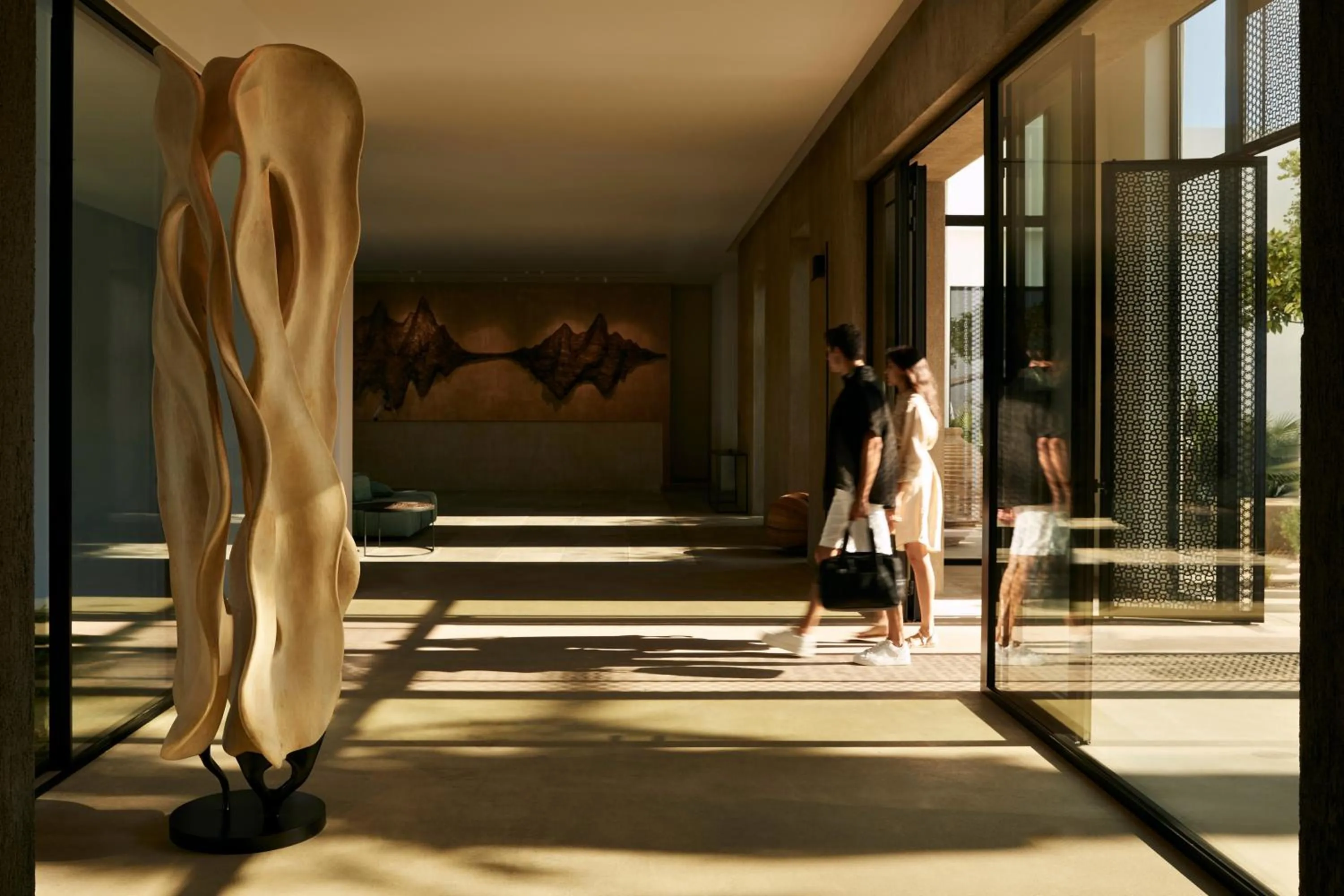 Facade/entrance in Minos Beach Art Hotel, a Member of Design Hotels