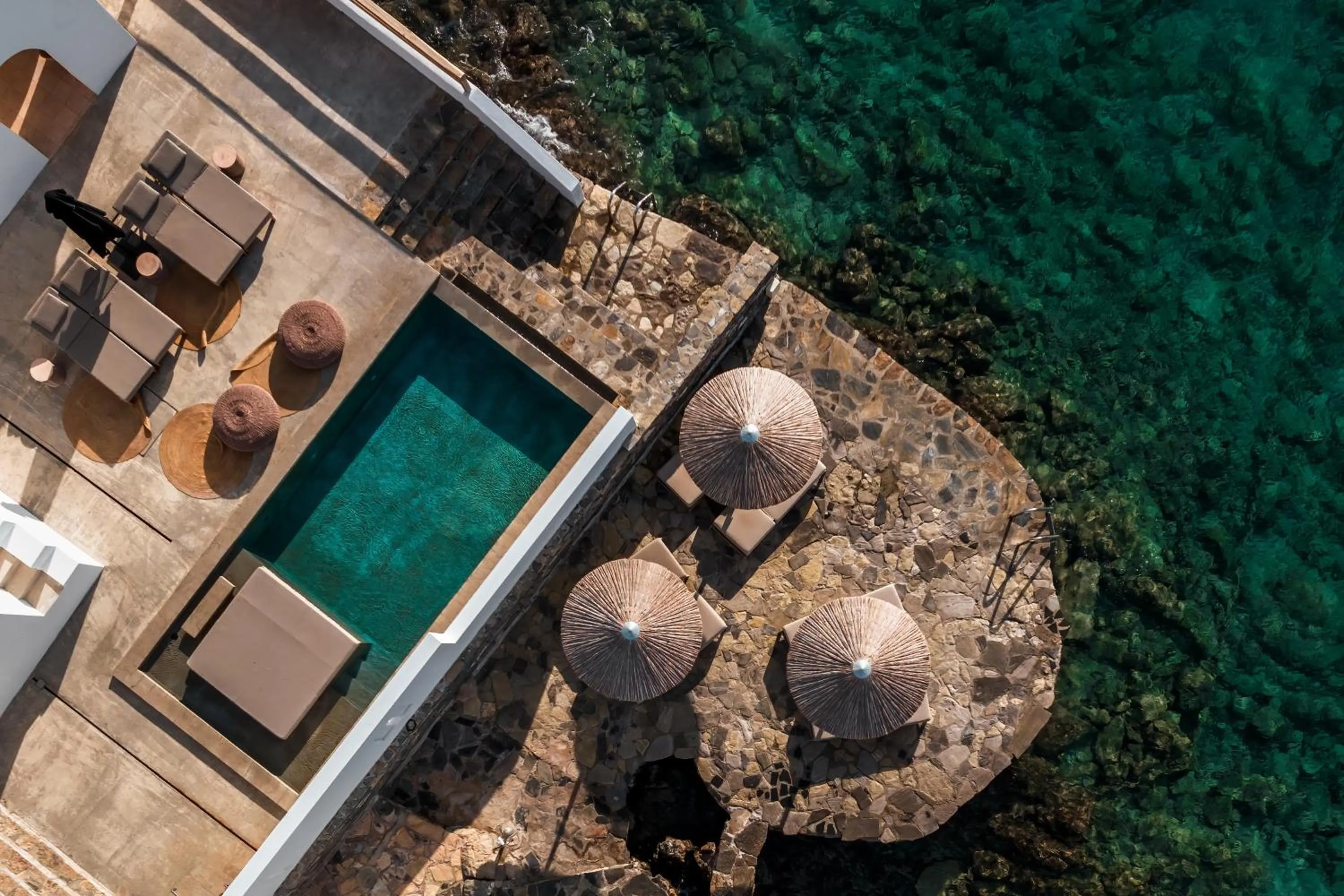 Swimming pool in Minos Beach Art Hotel, a Member of Design Hotels