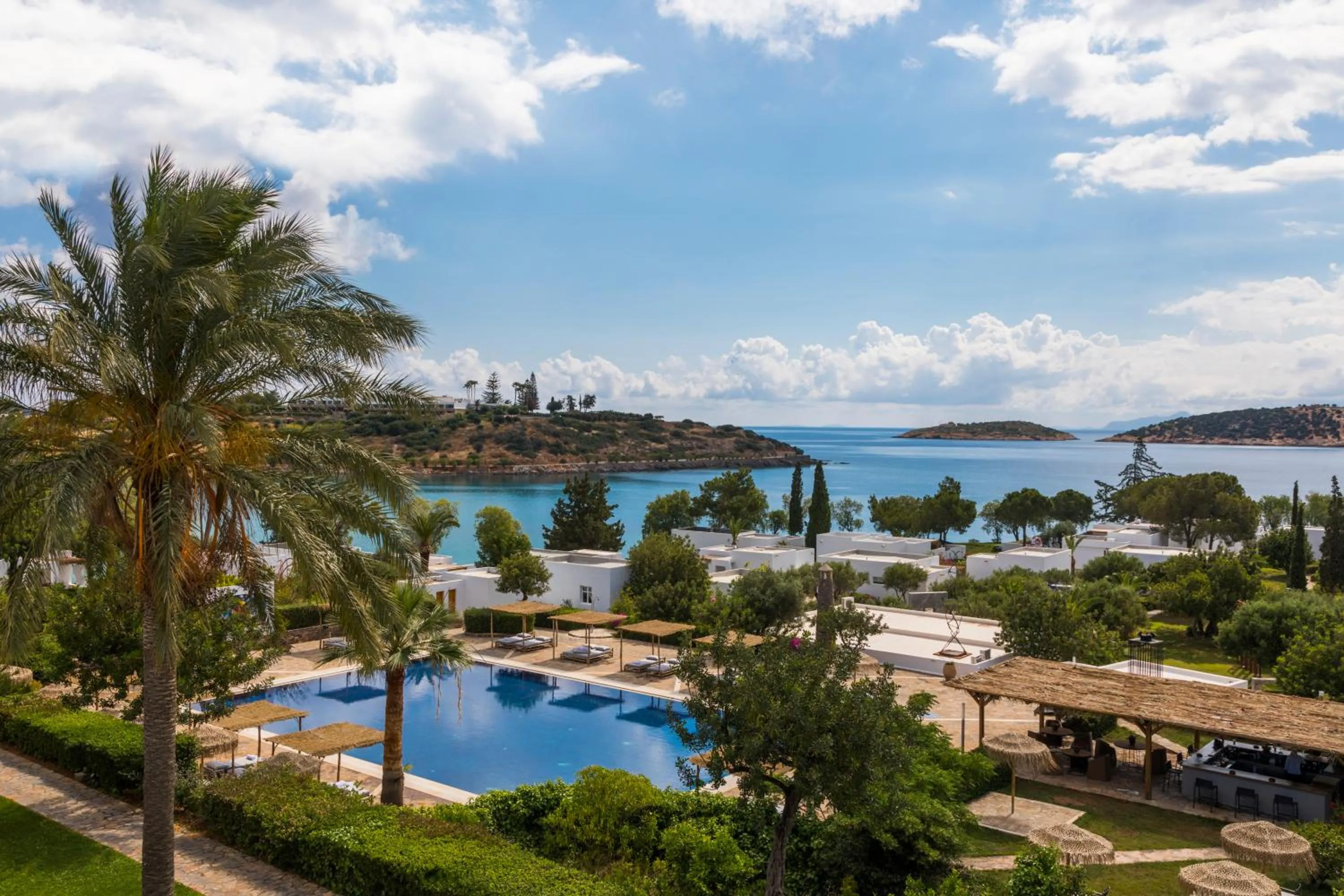 Pool view in Minos Beach Art Hotel, a Member of Design Hotels