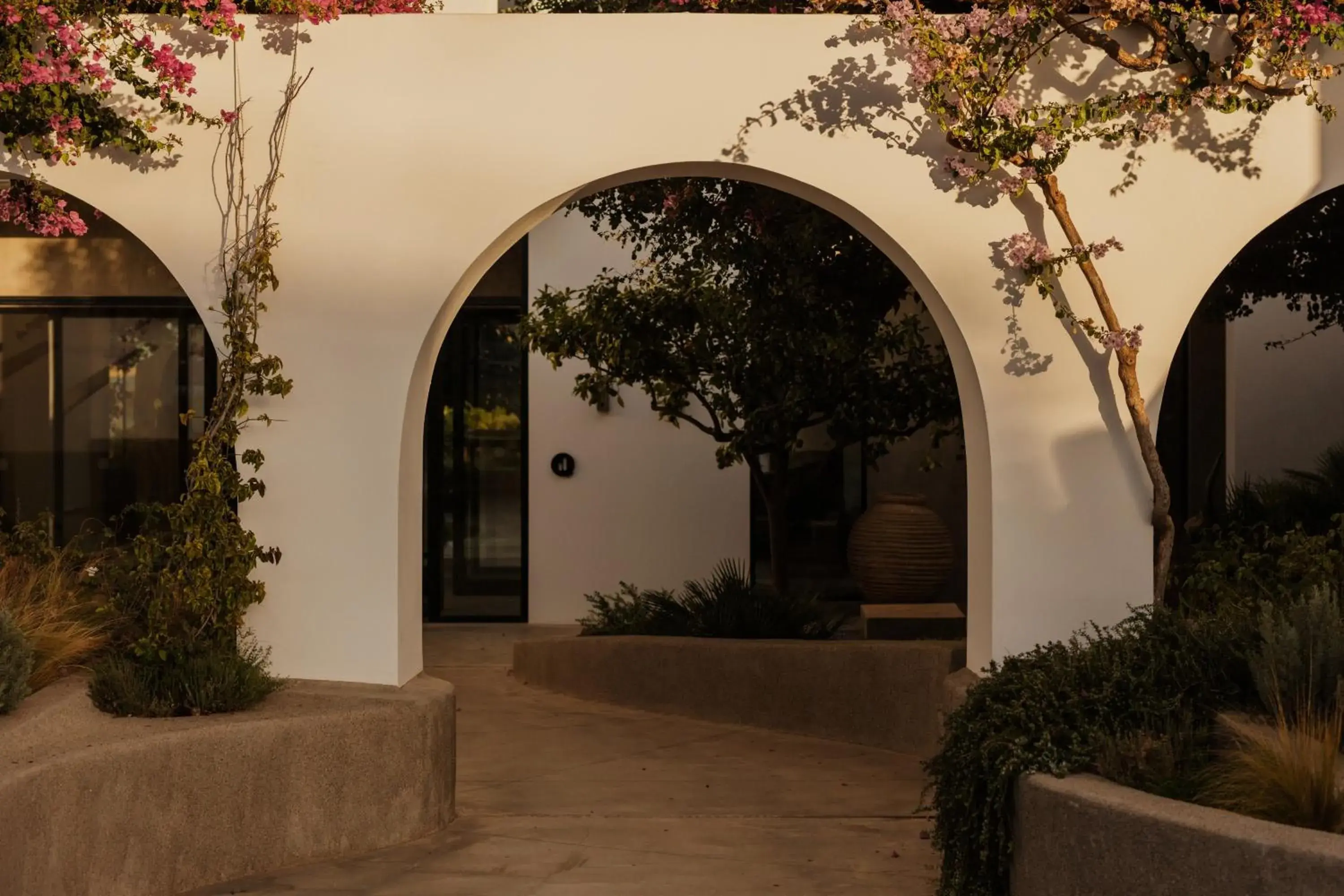 Facade/entrance in Minos Beach Art Hotel, a Member of Design Hotels Facade/entrance in Minos Beach Art Hotel, a Member of Design Hotels