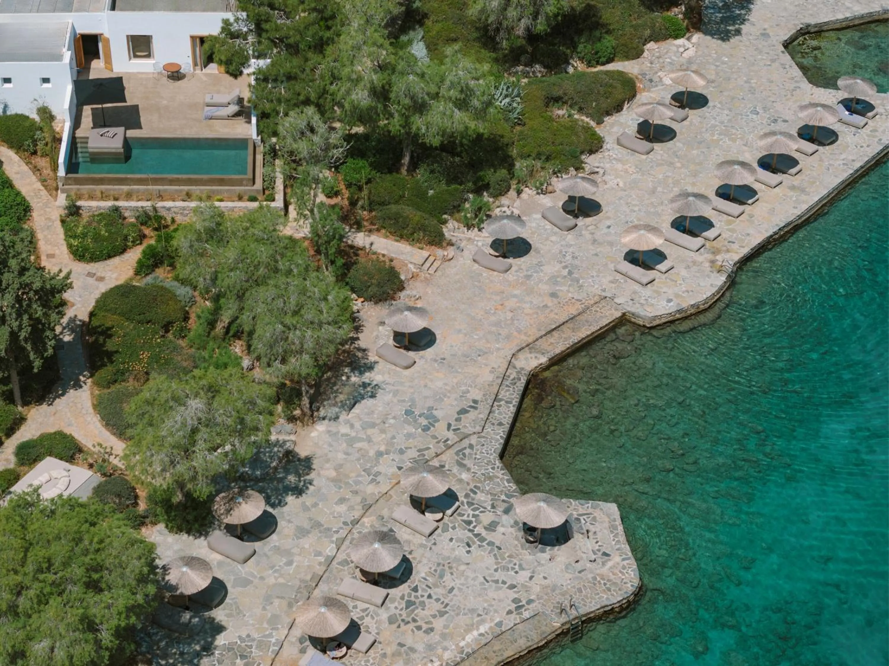 Swimming pool in Minos Beach Art Hotel, a Member of Design Hotels