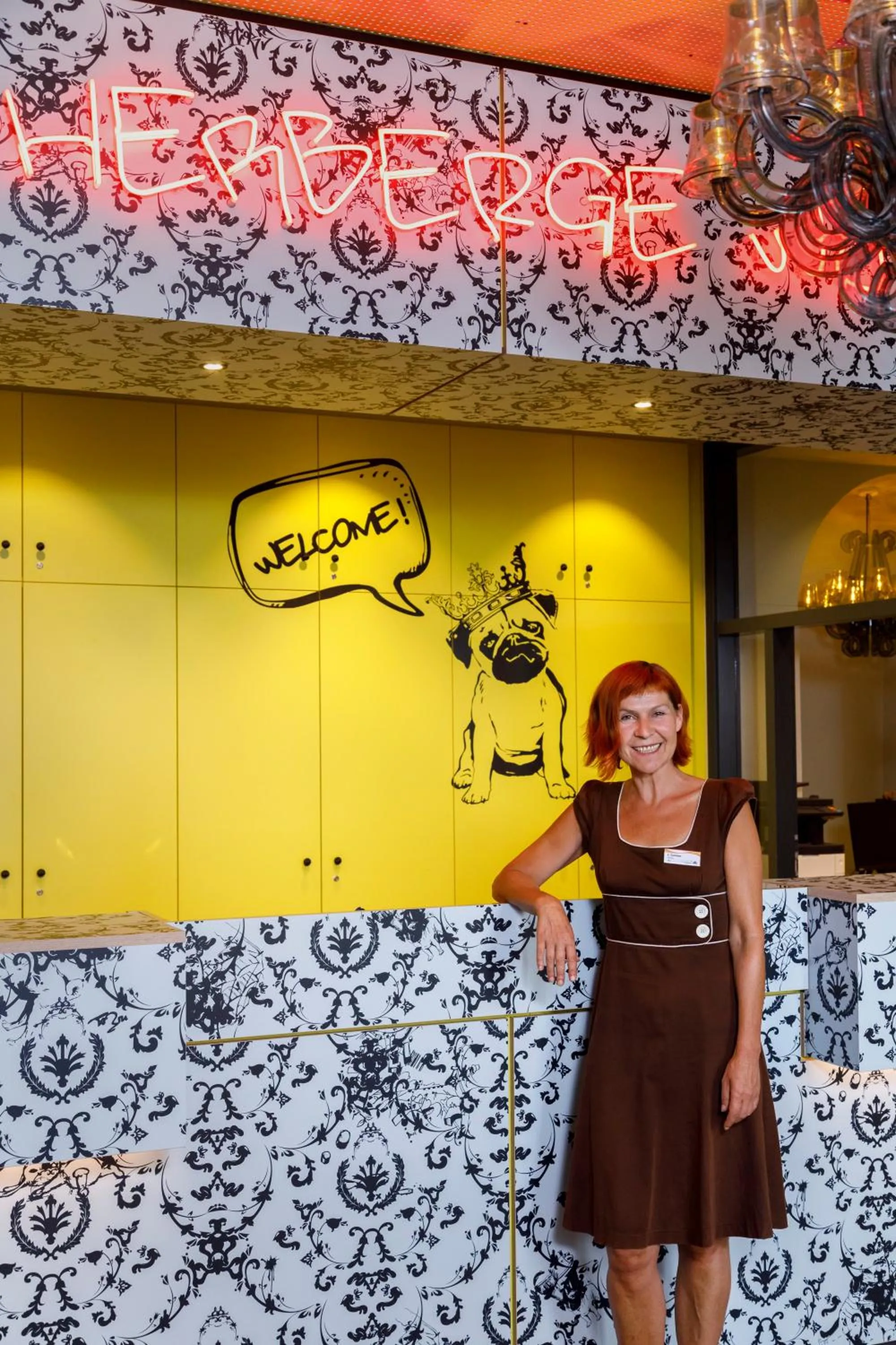 Lobby or reception in Youth Hostel Würzburg