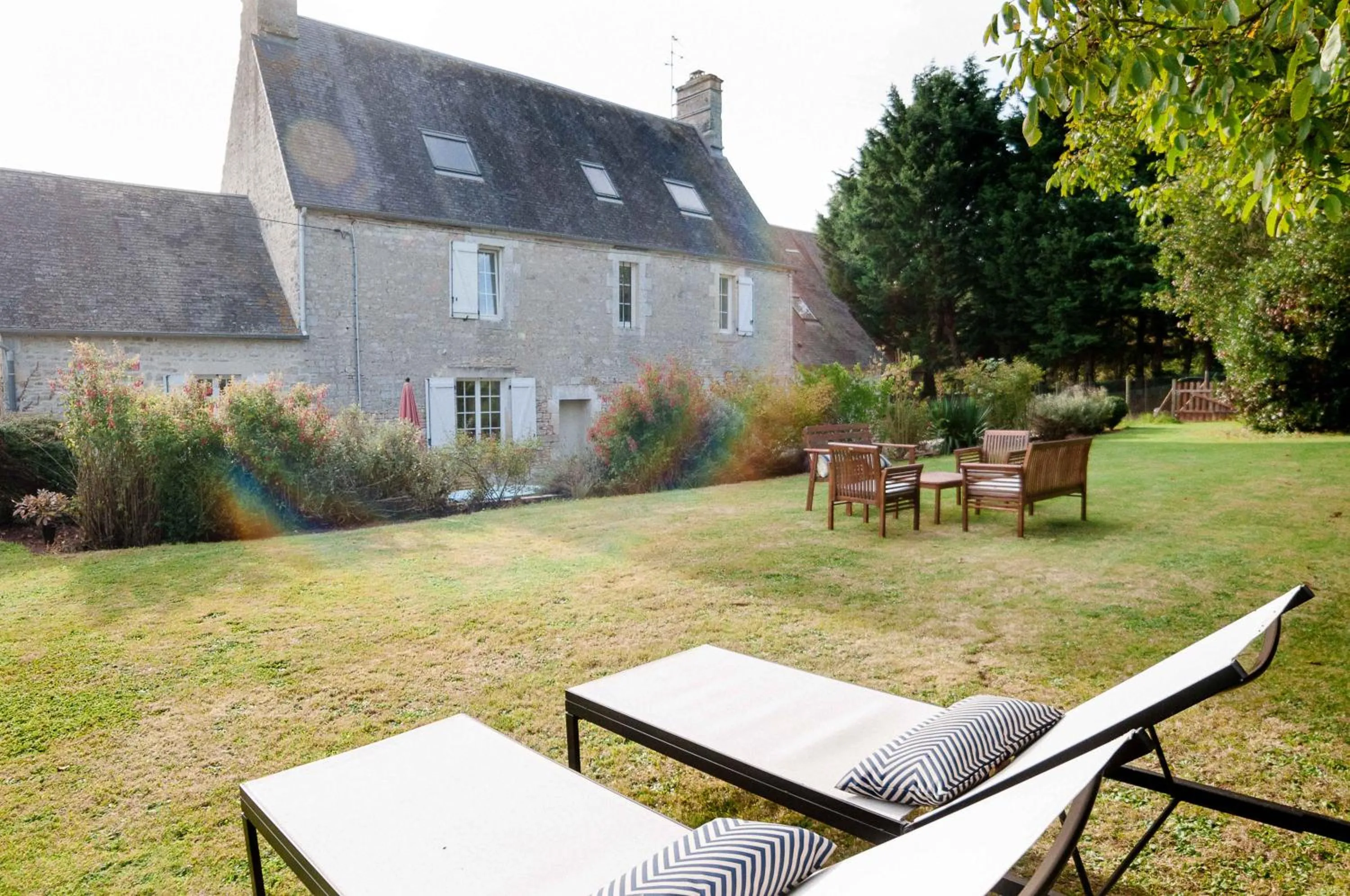 Garden in La Ferme d'Ervee de Saint-Roch