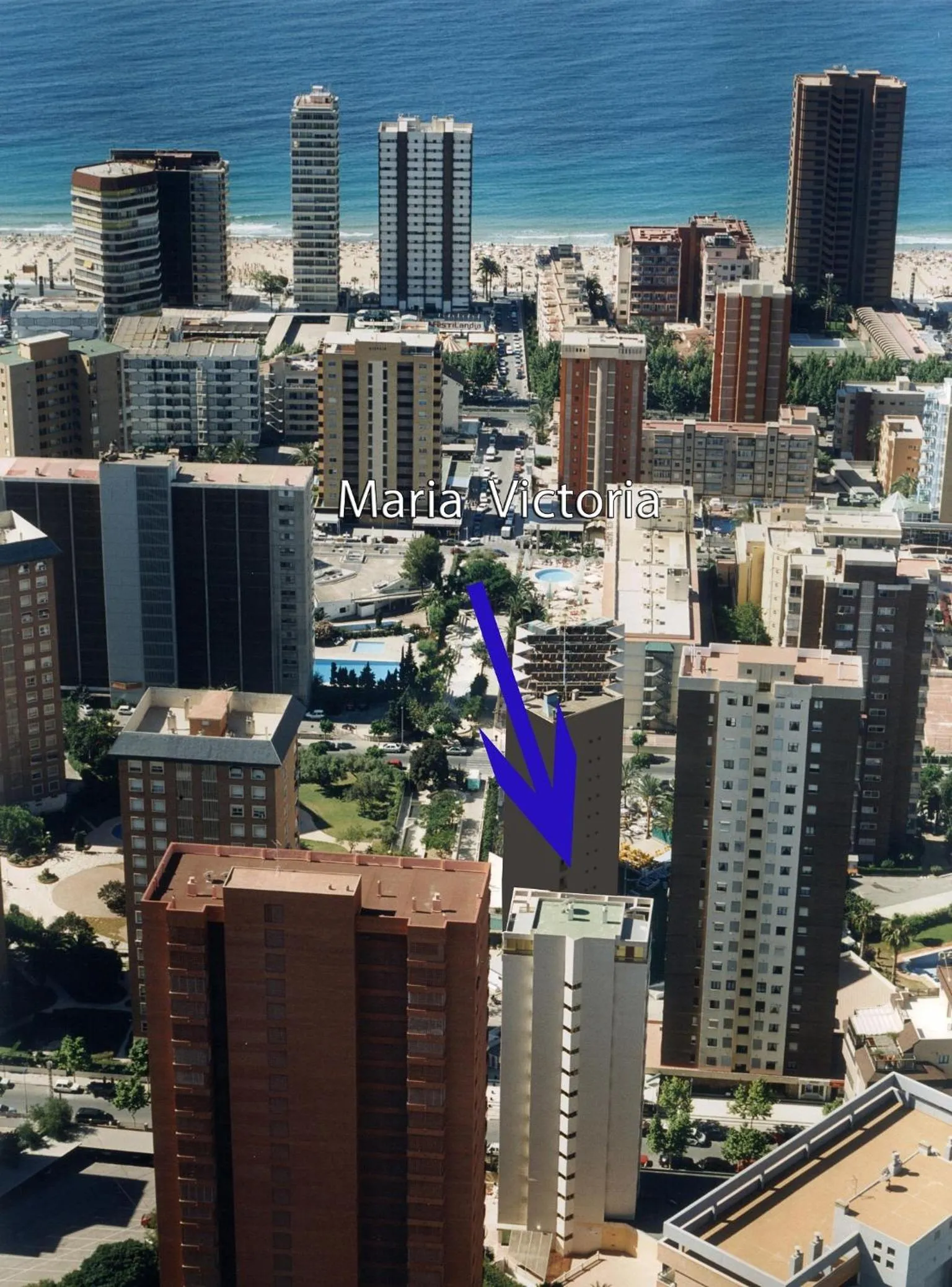 Bird's eye view in Apartamentos Maria Victoria