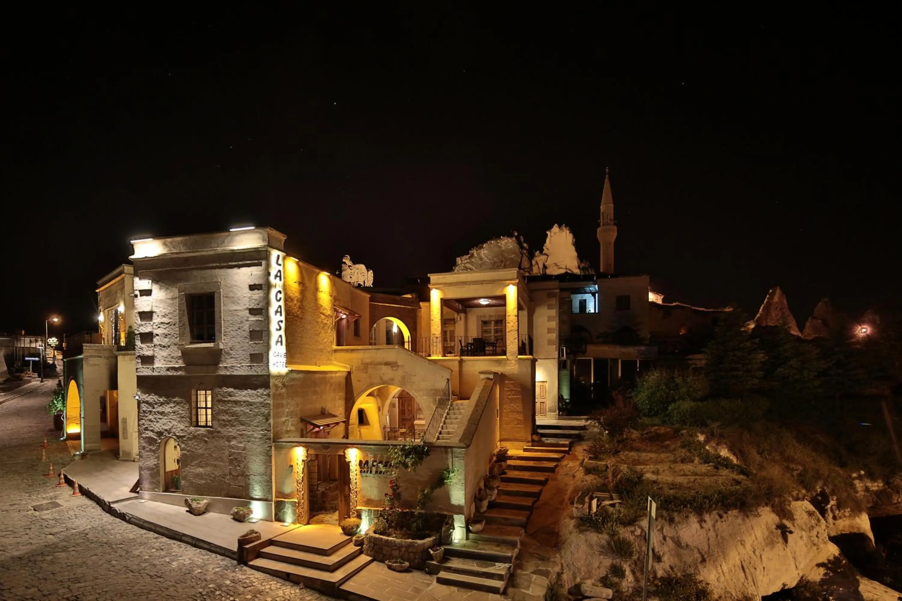 Property building in La Casa Cave Hotel