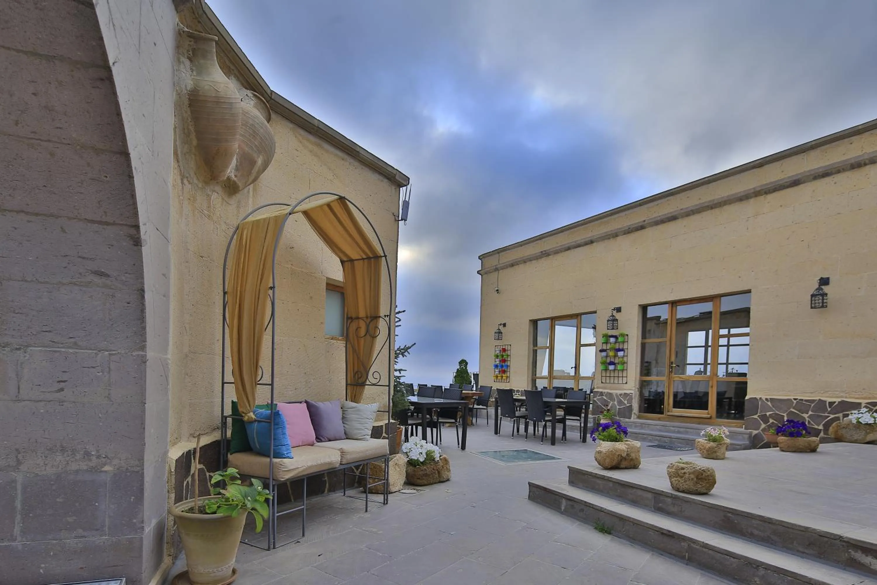 Property building in La Casa Cave Hotel