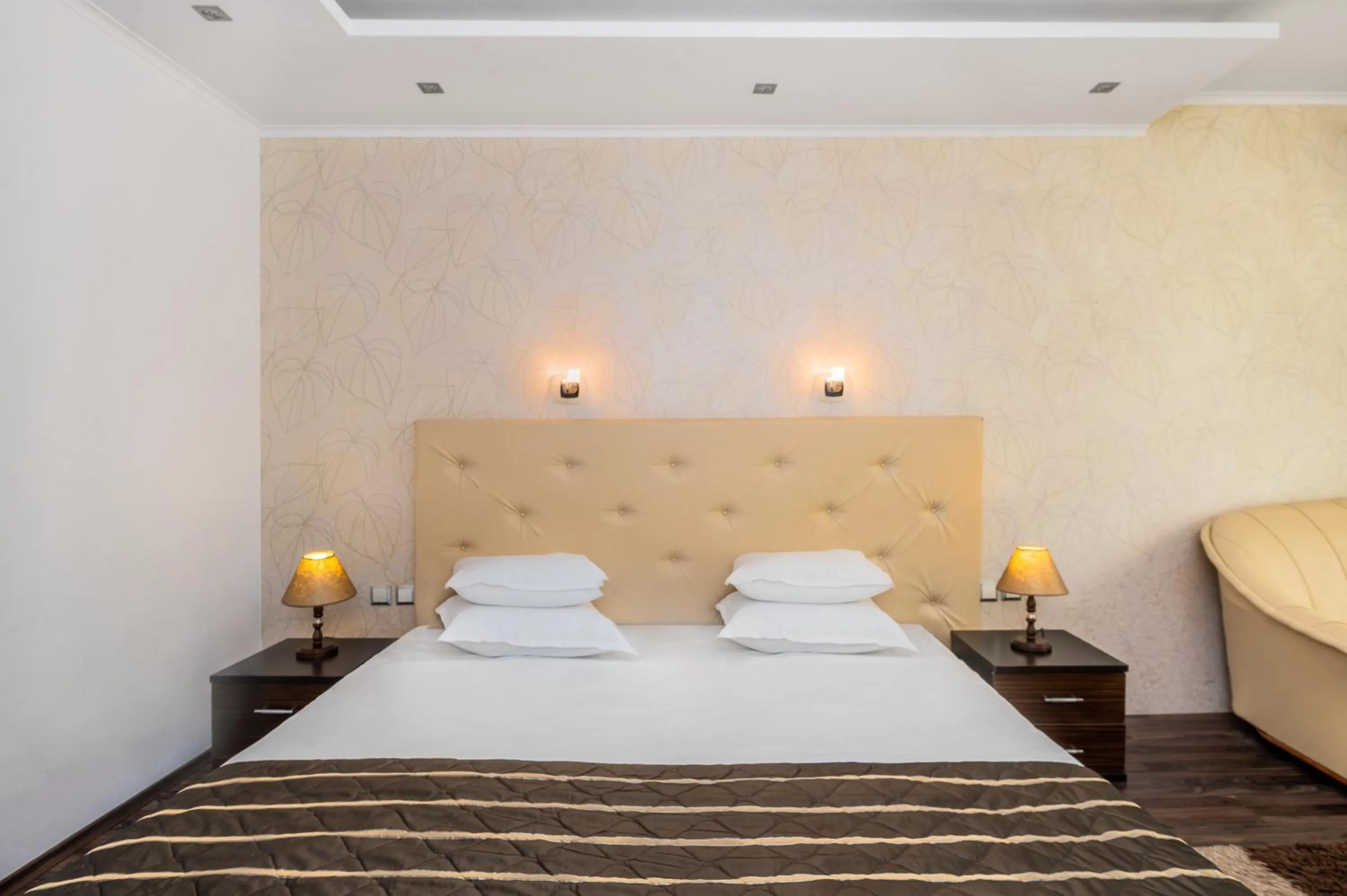 Bed in ELPIDA Hotel - All Inclusive & Beach Front