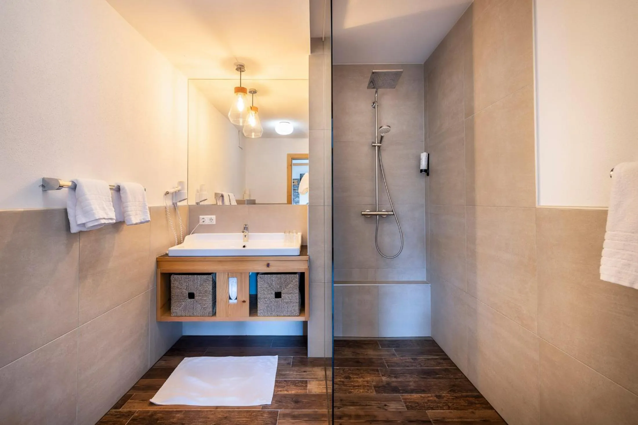 Bathroom in Hotel Hubertus